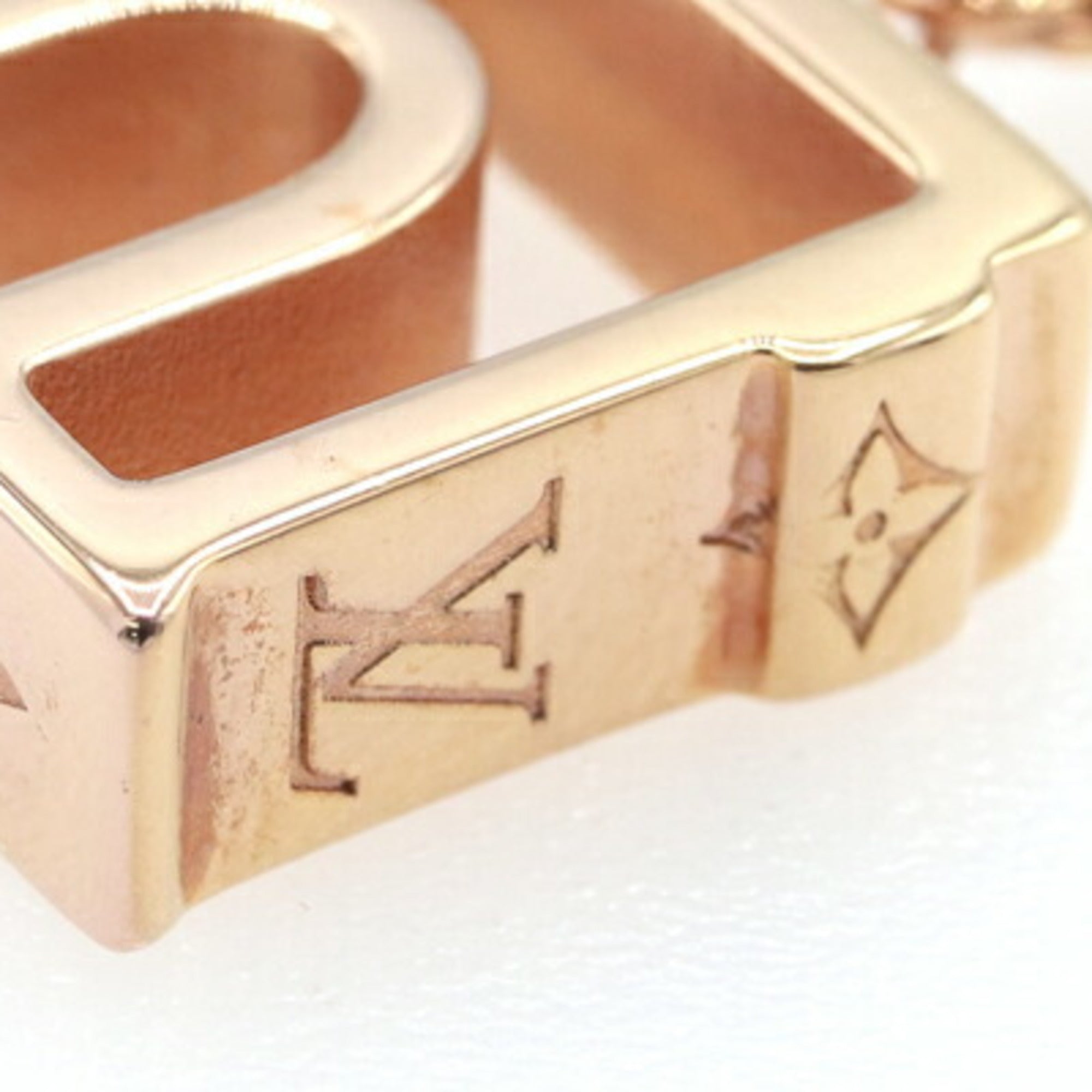 Louis Vuitton Necklace LV & Paris Arc de Triomphe M00524 Rose Gold Metal Pendant LOUIS VUITTON — Like New