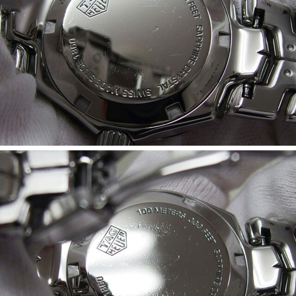 TAG Heuer Link Date 12P Diamond White Shell Dial Ladies Watch — Very Good