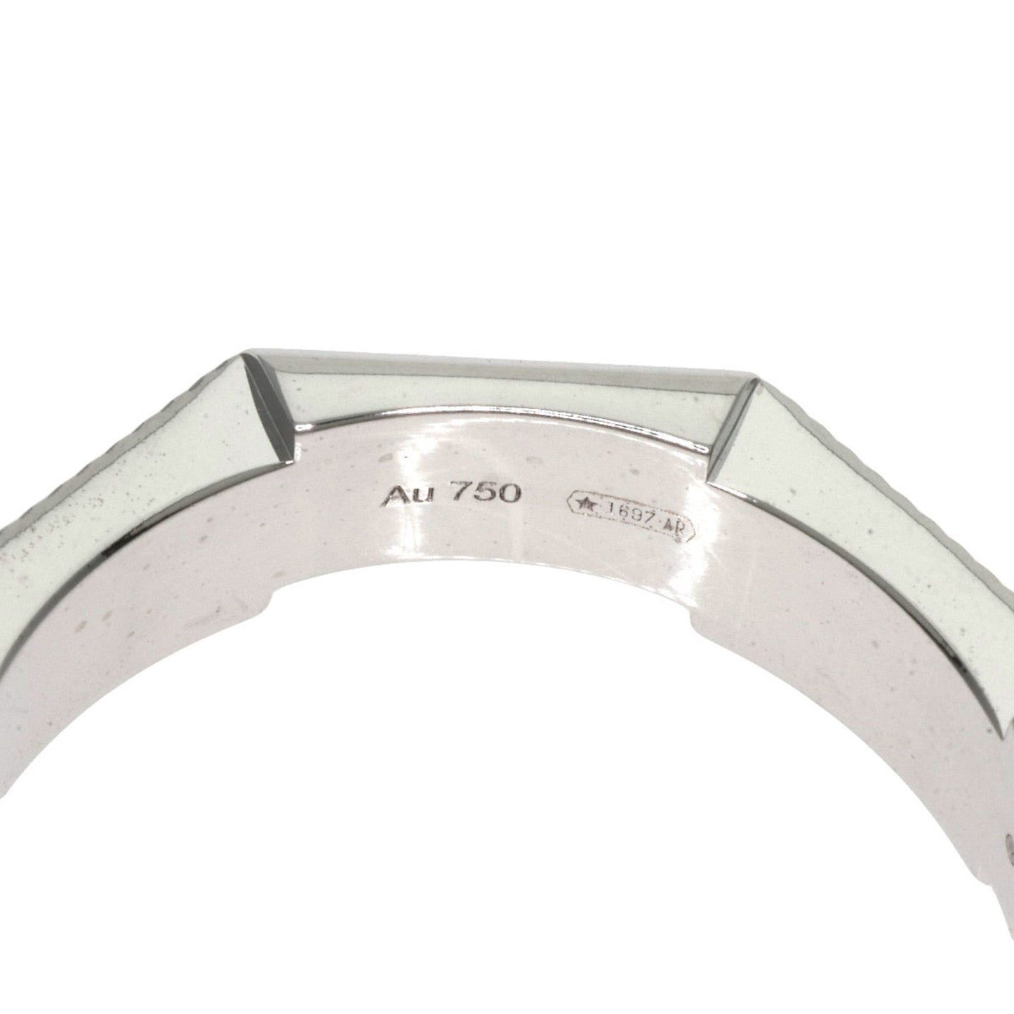 Gucci Link to Love #12 Ring, 18K White Gold, Women's, GUCCI