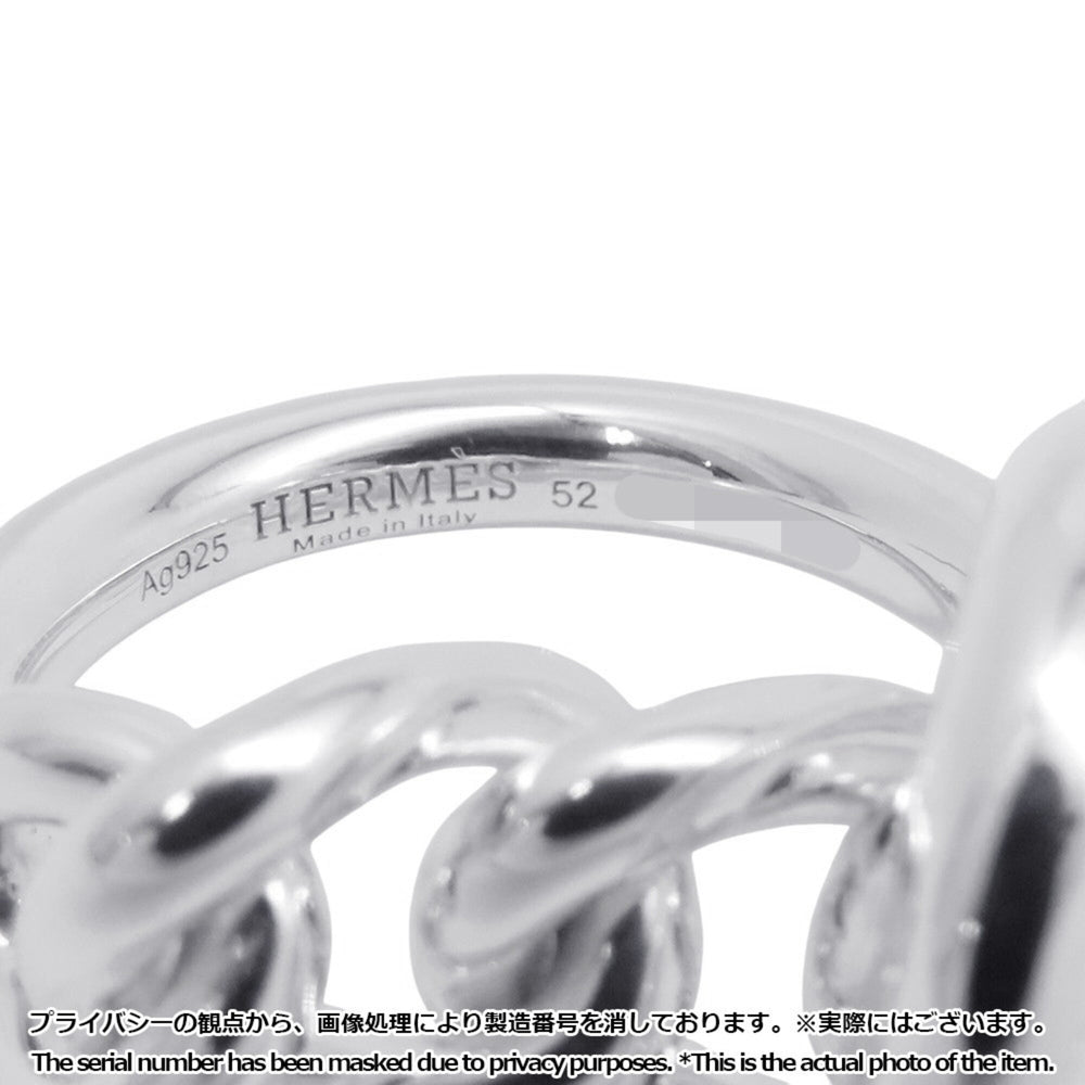 Hermes Croisette MM ring, SV925 silver, ring size 52. HERMES ring — Like New