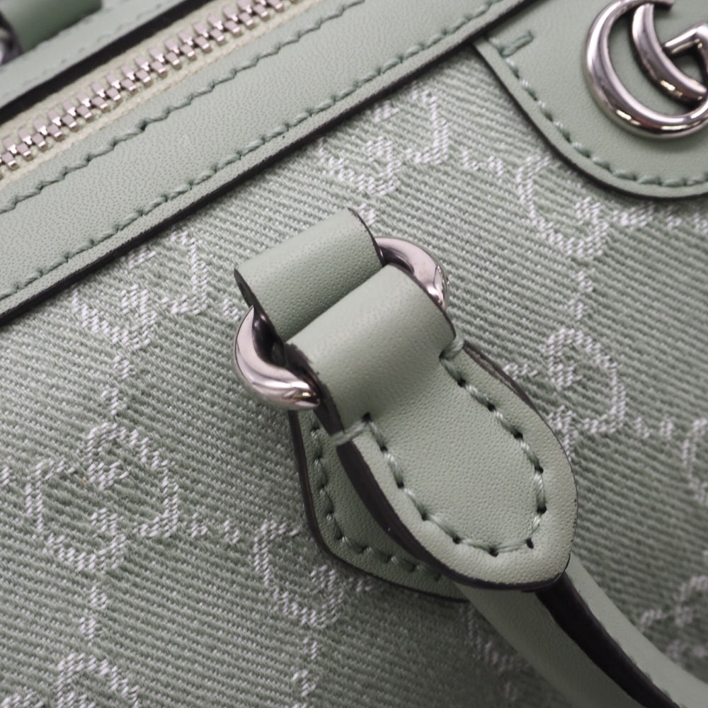 GUCCI Ophidia GG Canvas Small Boston Bag 772061 Handbag Green Women's — New - Store Return