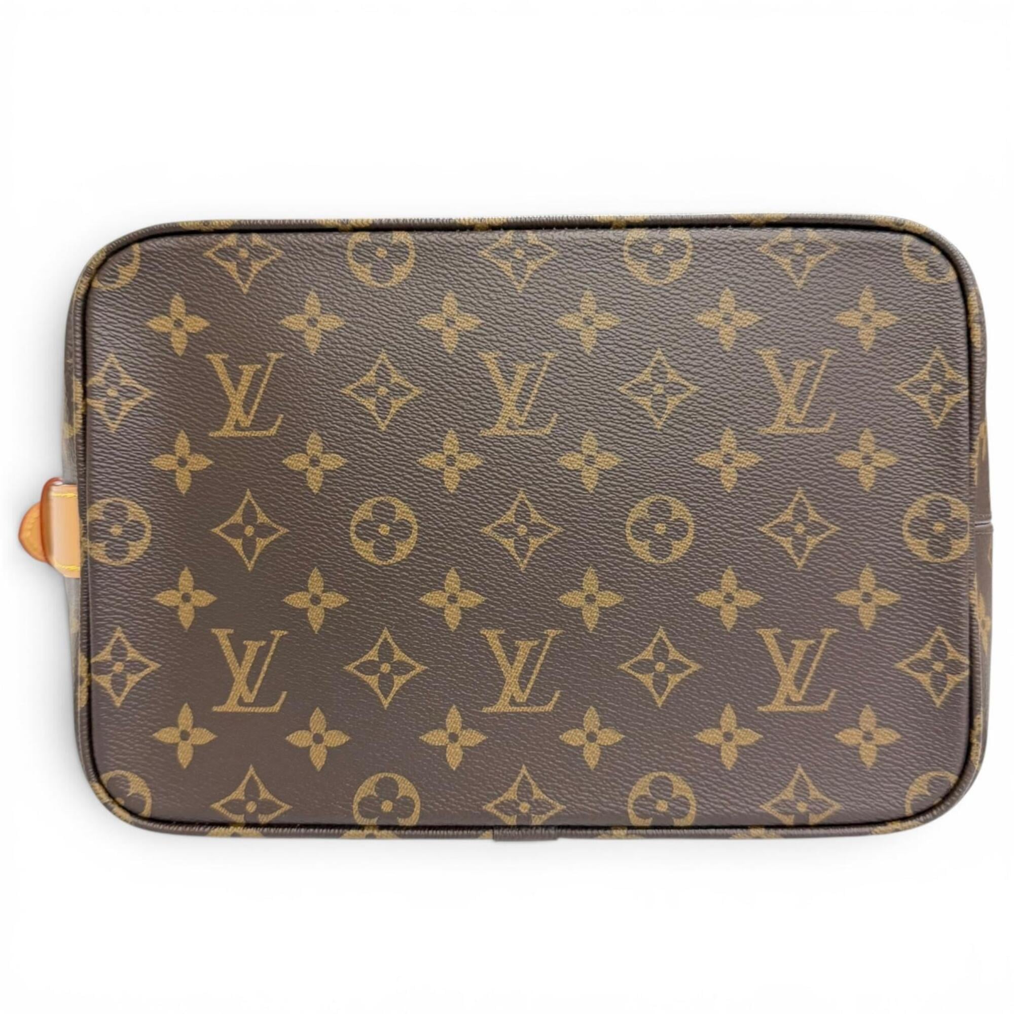 LOUIS VUITTON M12926 All In GM Monogram Canvas with Leather Accents Bucket Bag Shoulder Pouch, Brown, Women's, Dust — Like New