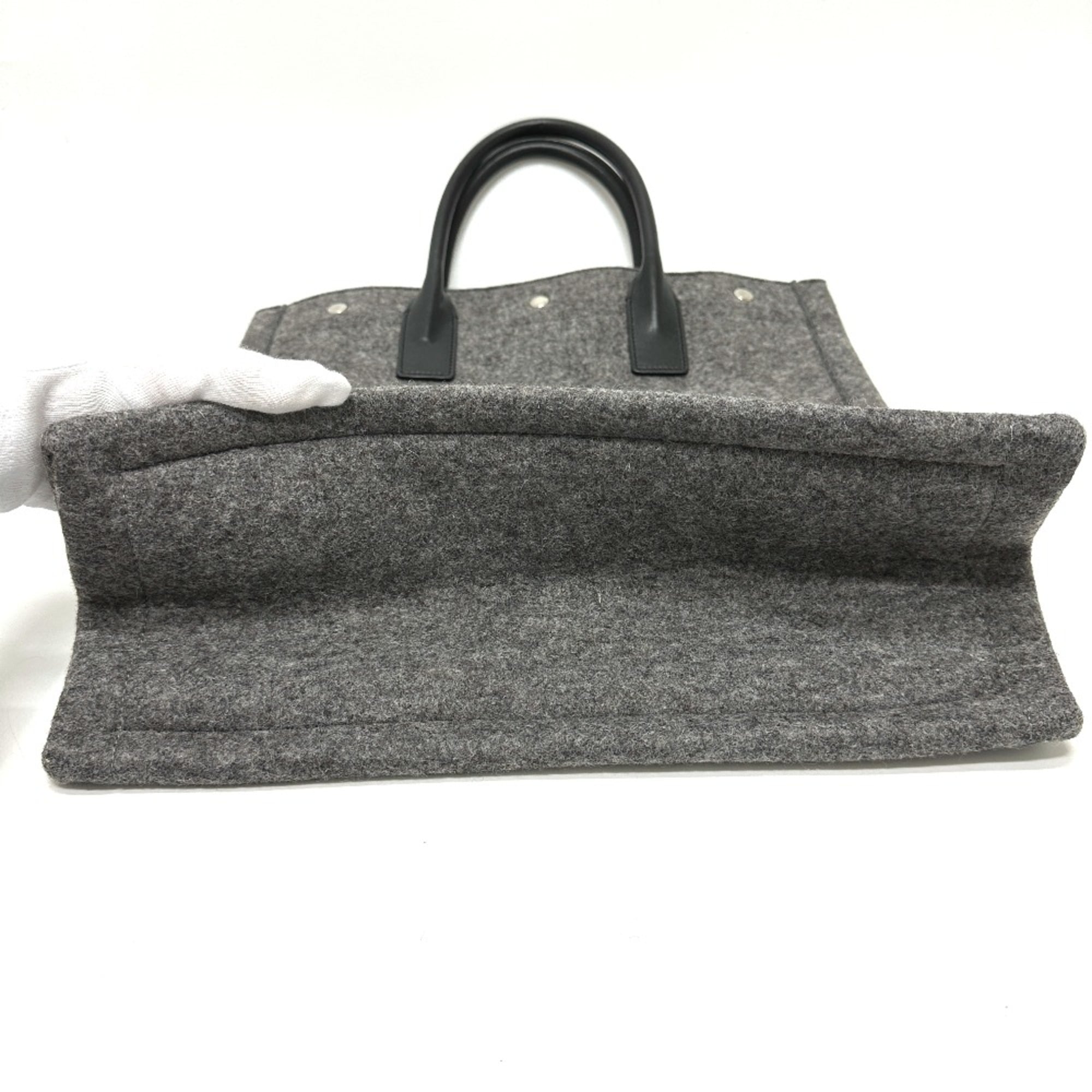 Saint Laurent Paris 632539 Shoulder Bag Hand Bag Bag Tote Bag gray Black — Like New