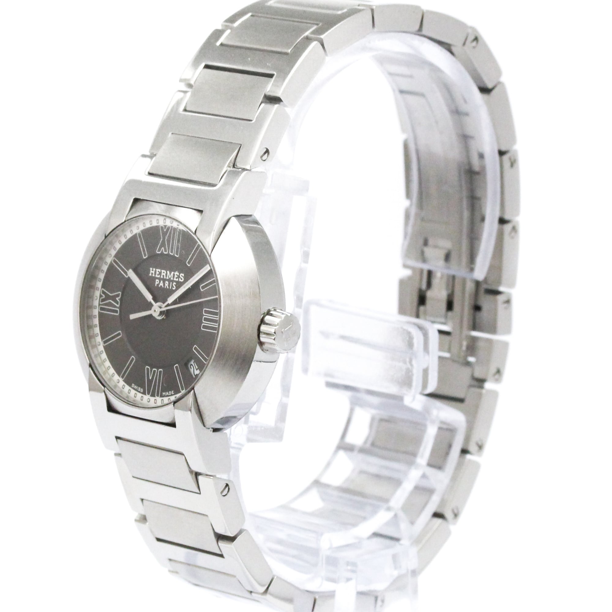 HERMES Nomade Steel Auto Quartz Ladies Watch NO1.210 Polished — Very Good