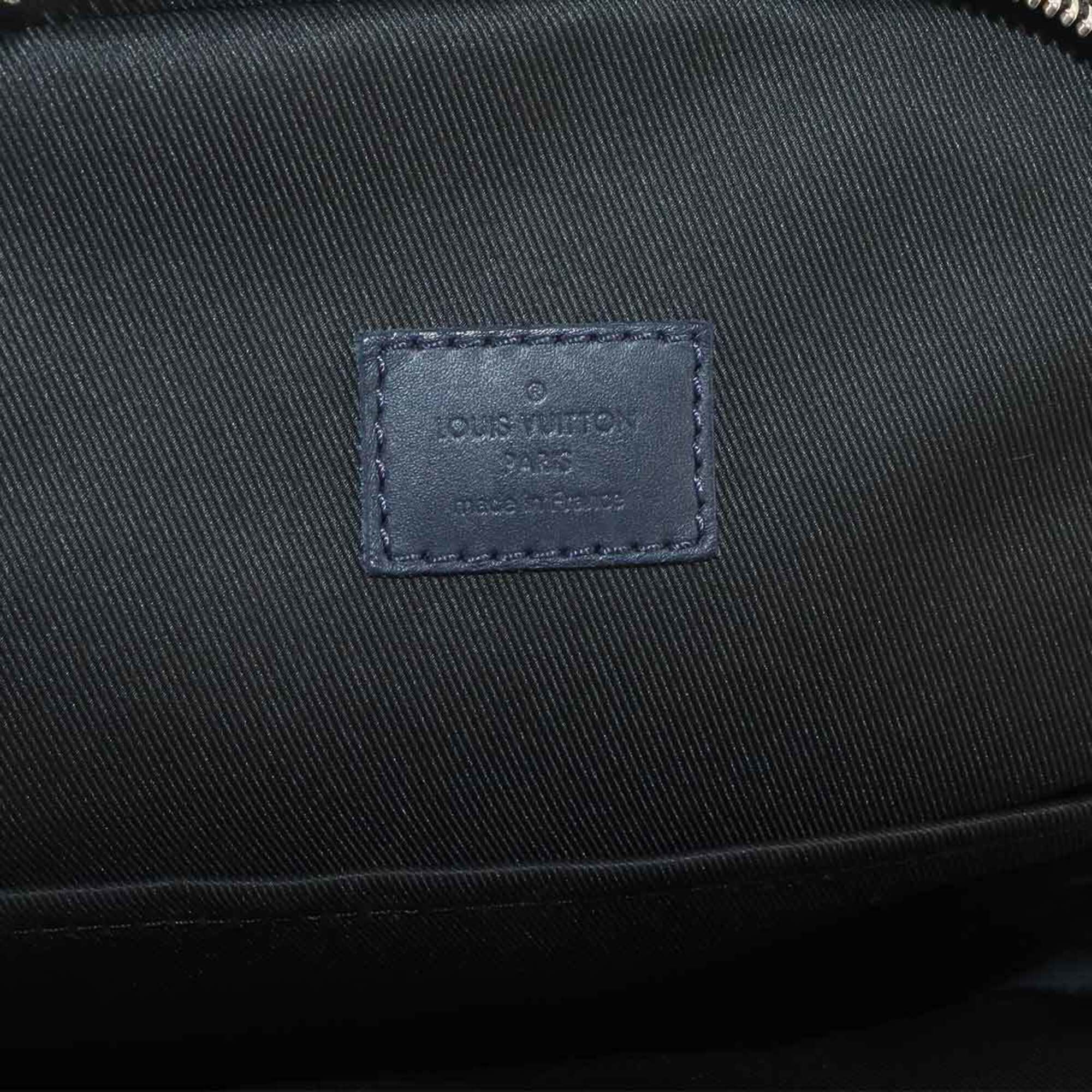 Louis Vuitton Damier Infini Avenue Sling Handbag, Navy, N40303 — Like New