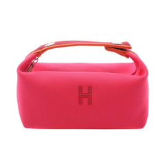 Hermes Bride à Bracque PM Handbag, Canvas, Women's, Pink, Bordeaux, Orange, H104222M 04 — New - Store Return