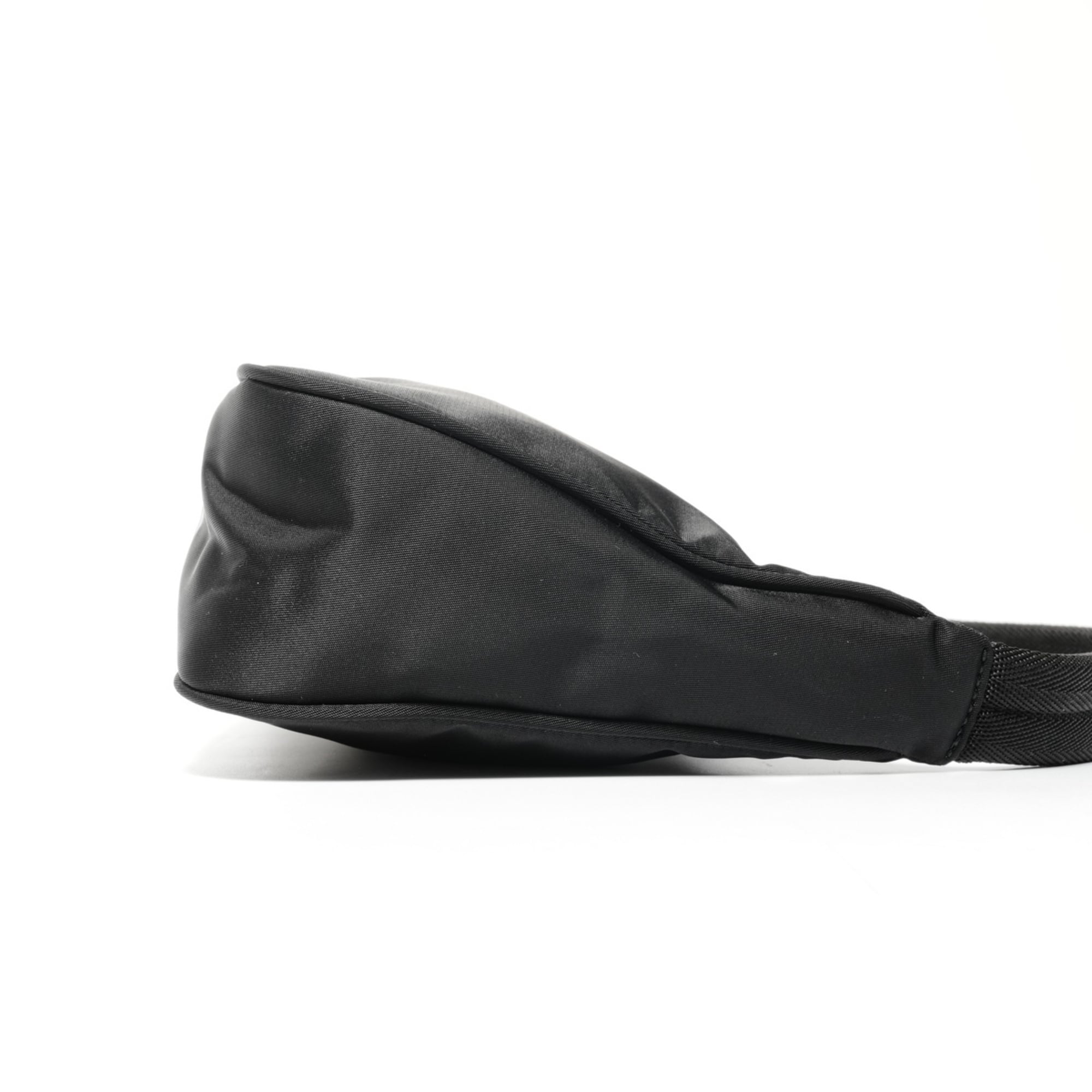 Prada nylon hobo handbag in black
