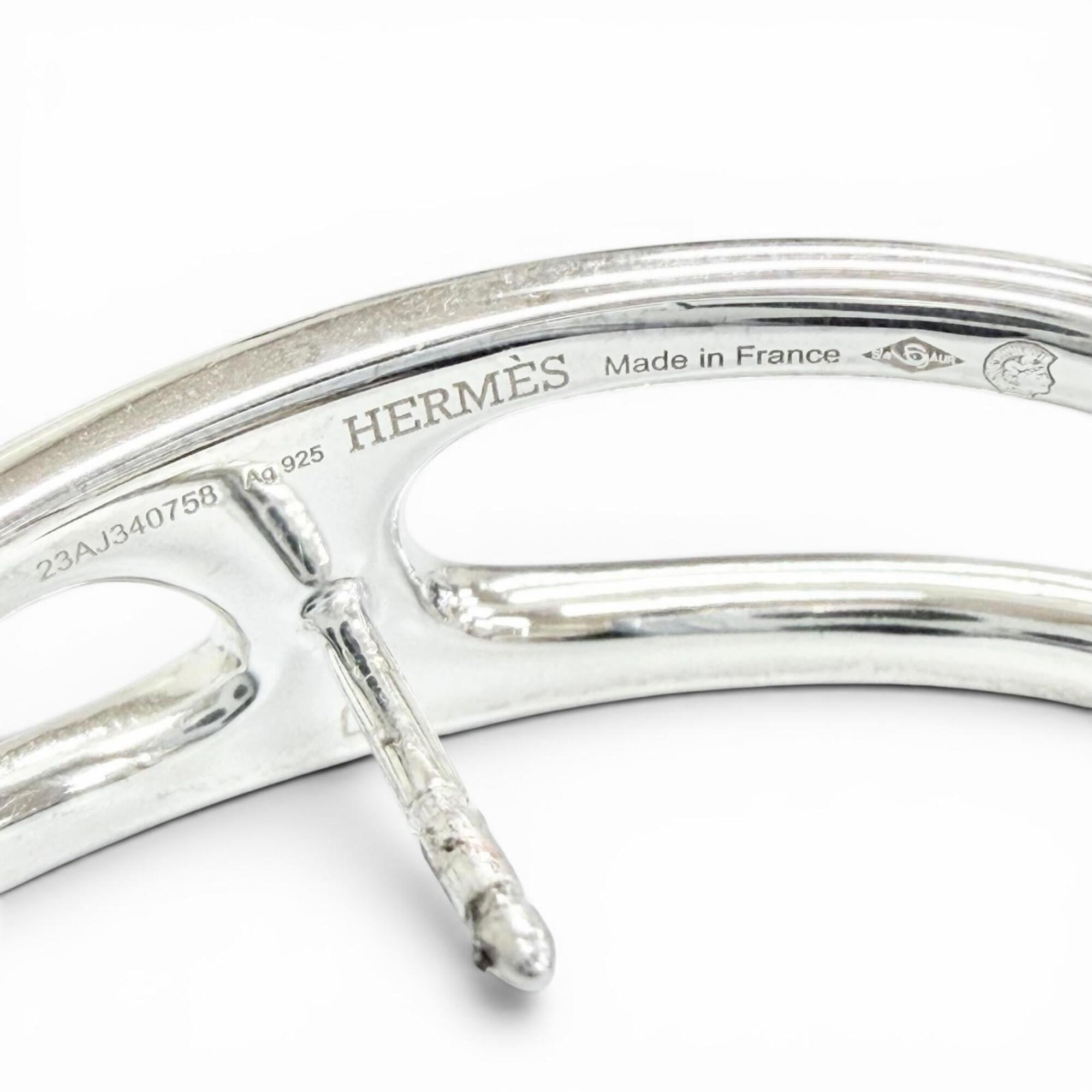 HERMES Chaine d'Ancre Punk Earrings, Pair, 925 Sterling Silver, Made in France, Weight 10.27g, Women's, Comes with Box, Highly Recommended! — Like New