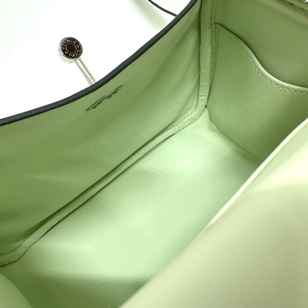 HERMES Lindy Shoulder Bag, Swift Leather, Women's, Veil Fizz, Light Green, G-231125-89 — New - Store Return