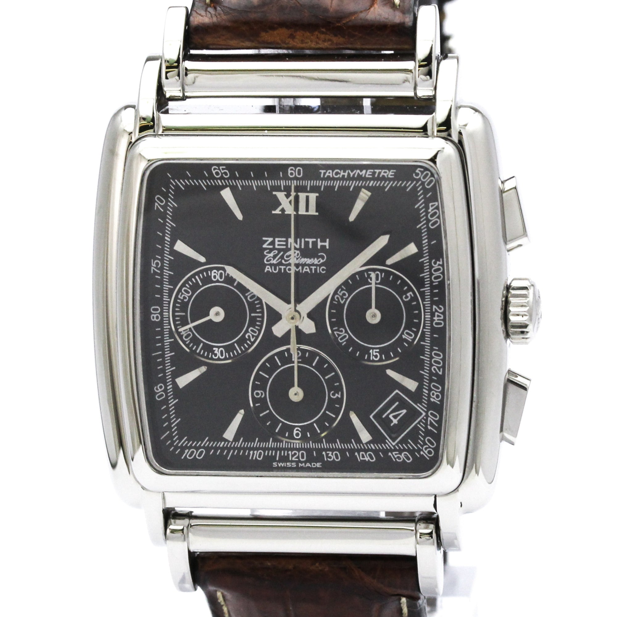 ZENITH Class El Primero Chronograph Steel Watch 01.0420.400 Polished — Very Good