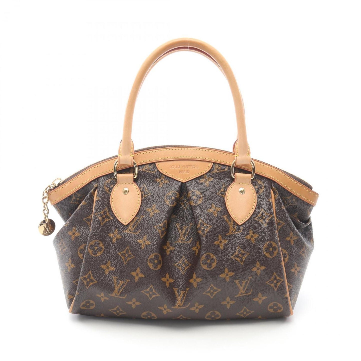 Louis Vuitton Tivoli PM Handbag, Coated Canvas and Leather, Monogram, Women's, Brown, M40143