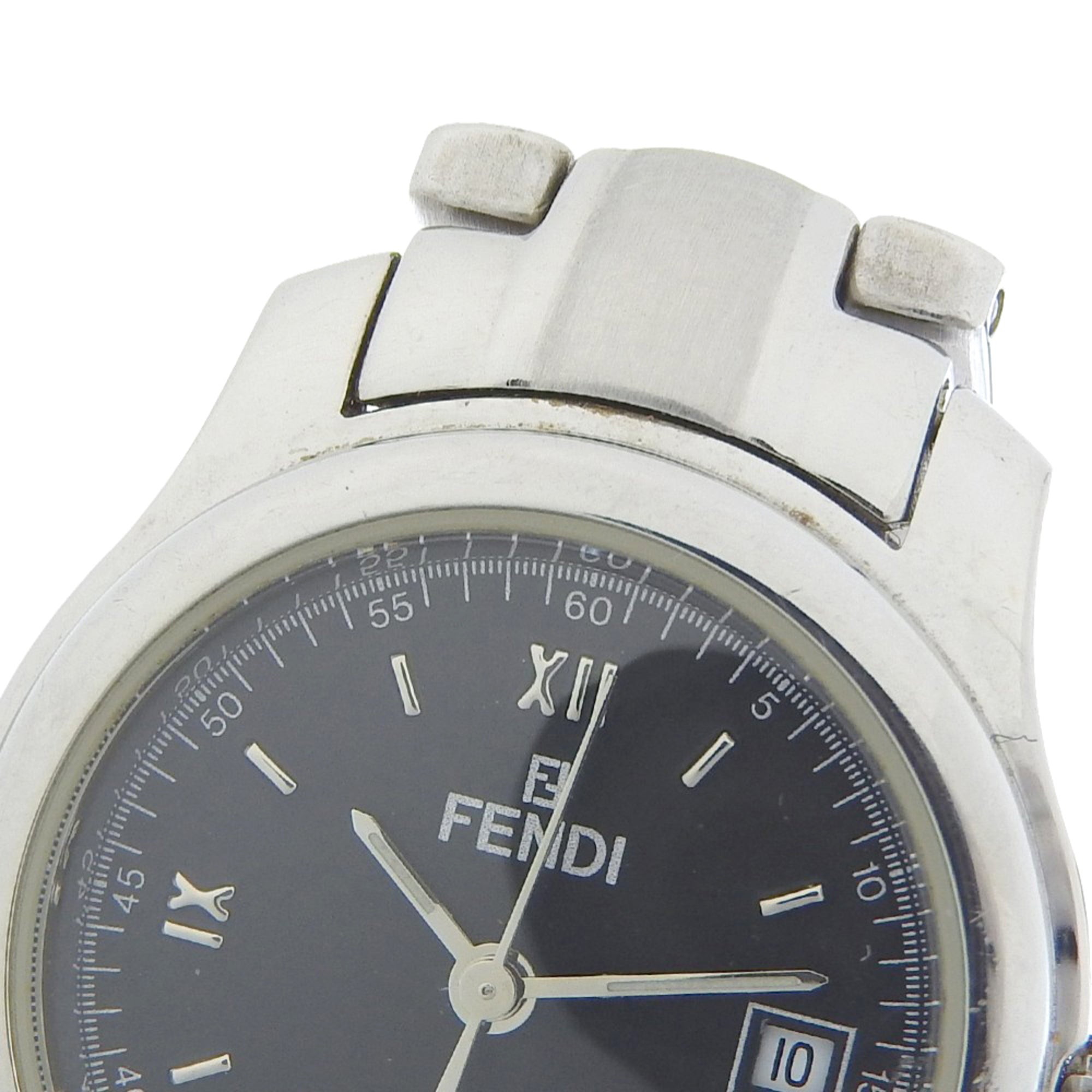 Fendi Olologi Women's Watch, 210L Stainless Steel, Quartz, Analog, Black Dial — Good