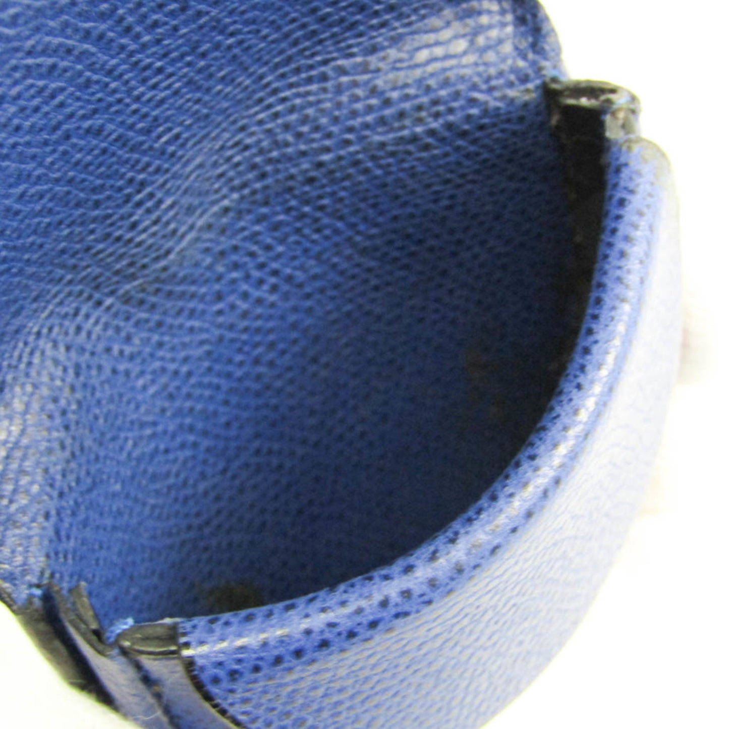 Valextra Unisex Leather Coin Purse/coin Case Royal Blue