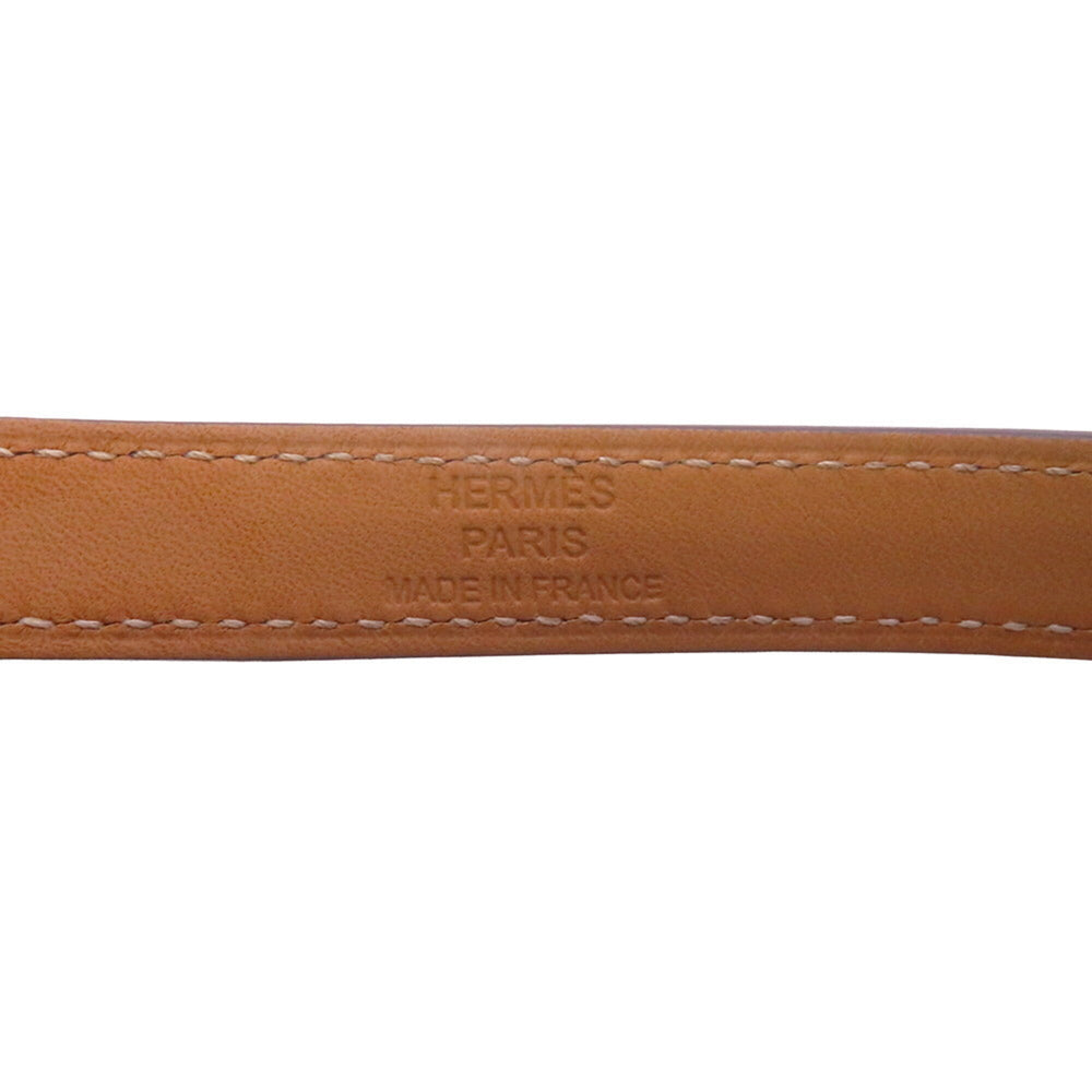 Hermes Kelly Double Tour Bracelet, Rose Sakura Pink Swift Leather, U Stamp, Size T2 — Like New