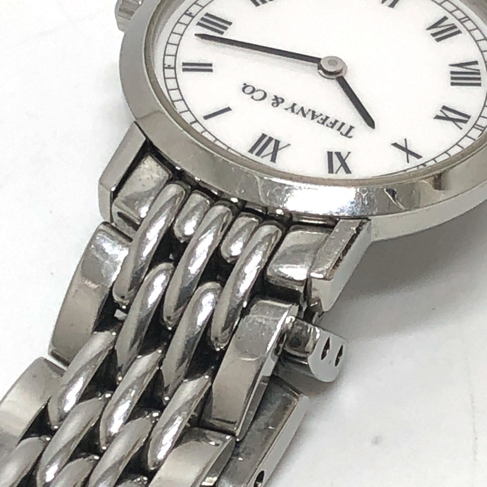 TIFFANY&Co. Tiffany M1510 Classic Quartz Round 2 Hand Analogue Watch SS Ladies Silver — Good