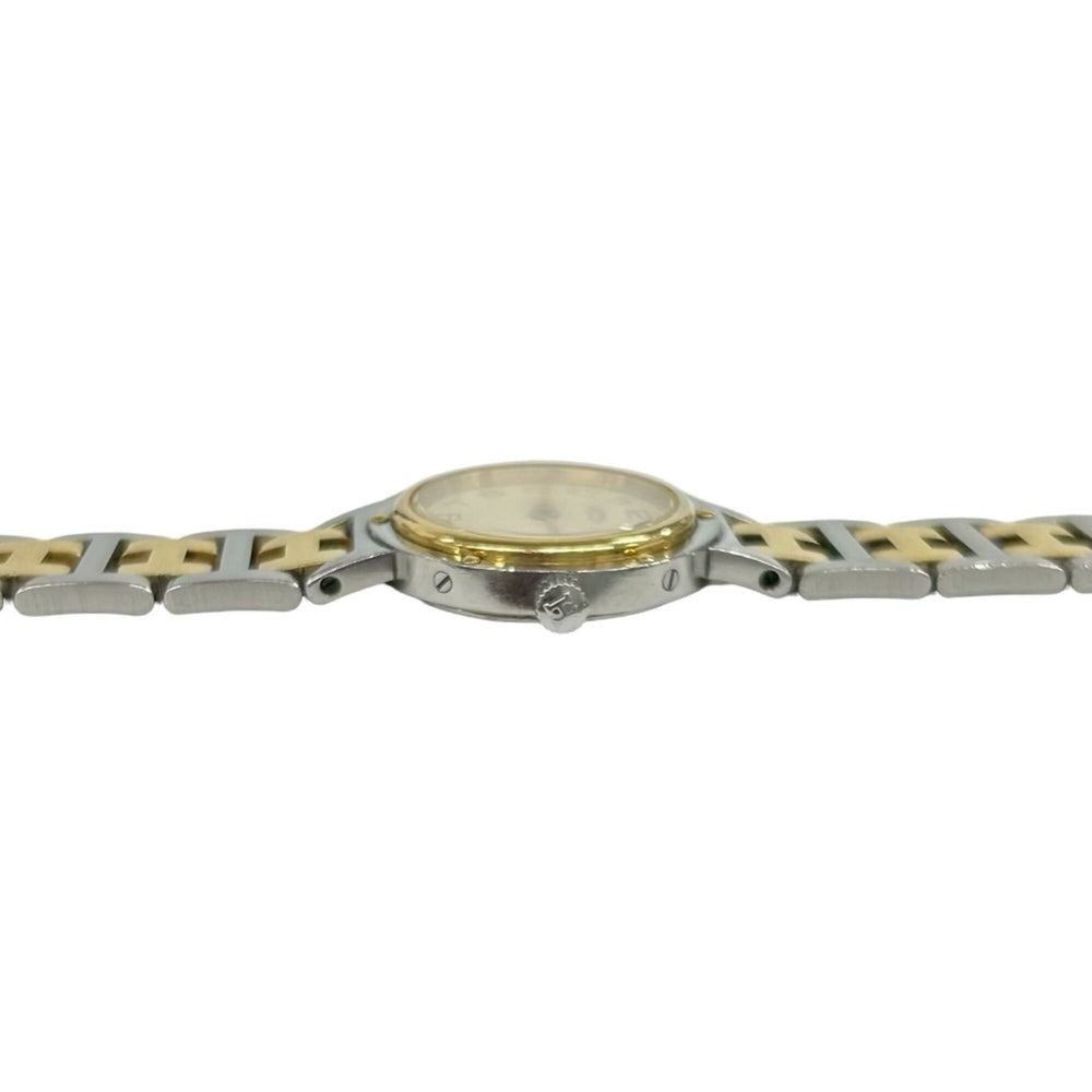 HERMES Vintage Clipper Stainless Steel GP Quartz Wristwatch, Silver/Gold, 29221 — Good