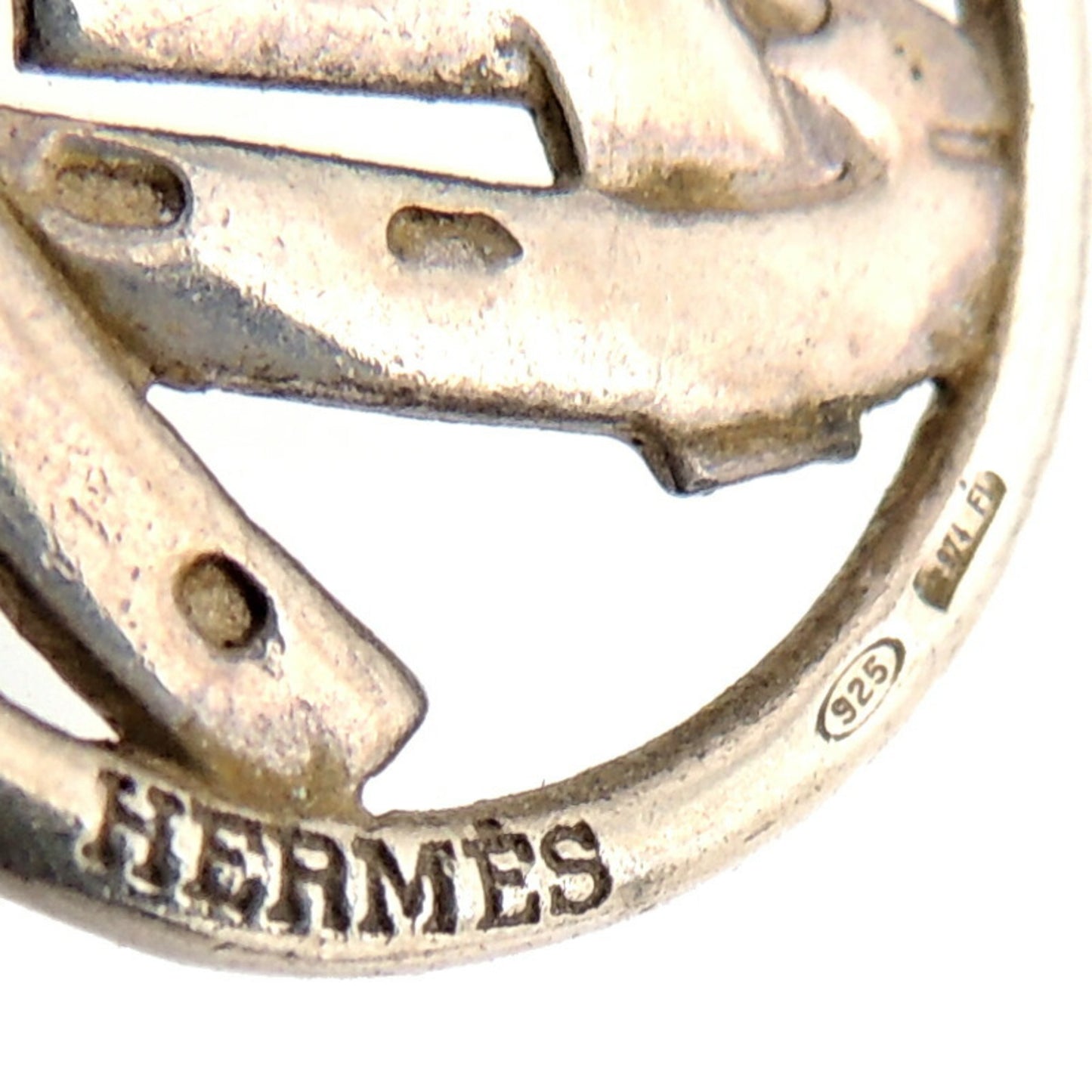 Hermes SV925 Horseshoe Women's Necklace Silver 925