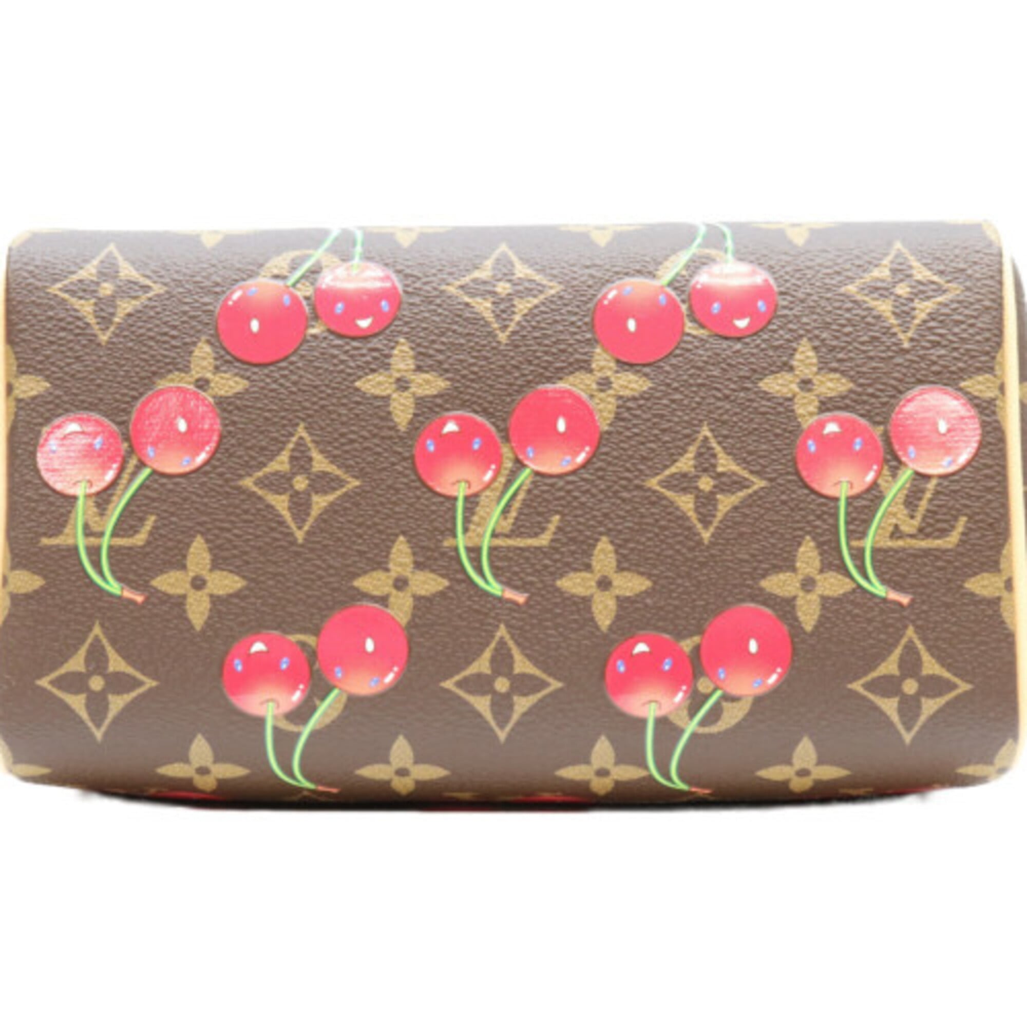 LOUIS VUITTON x Takashi Murakami M13094 Monogram Cherry Speedy Bandoulière 20 Shoulder Bag, Brown, Gold Hardware, Women's — Like New