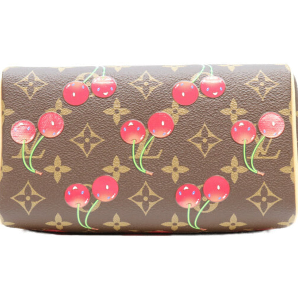 LOUIS VUITTON x Takashi Murakami M13094 Monogram Cherry Speedy Bandoulière 20 Shoulder Bag, Brown, Gold Hardware, Women's — Like New