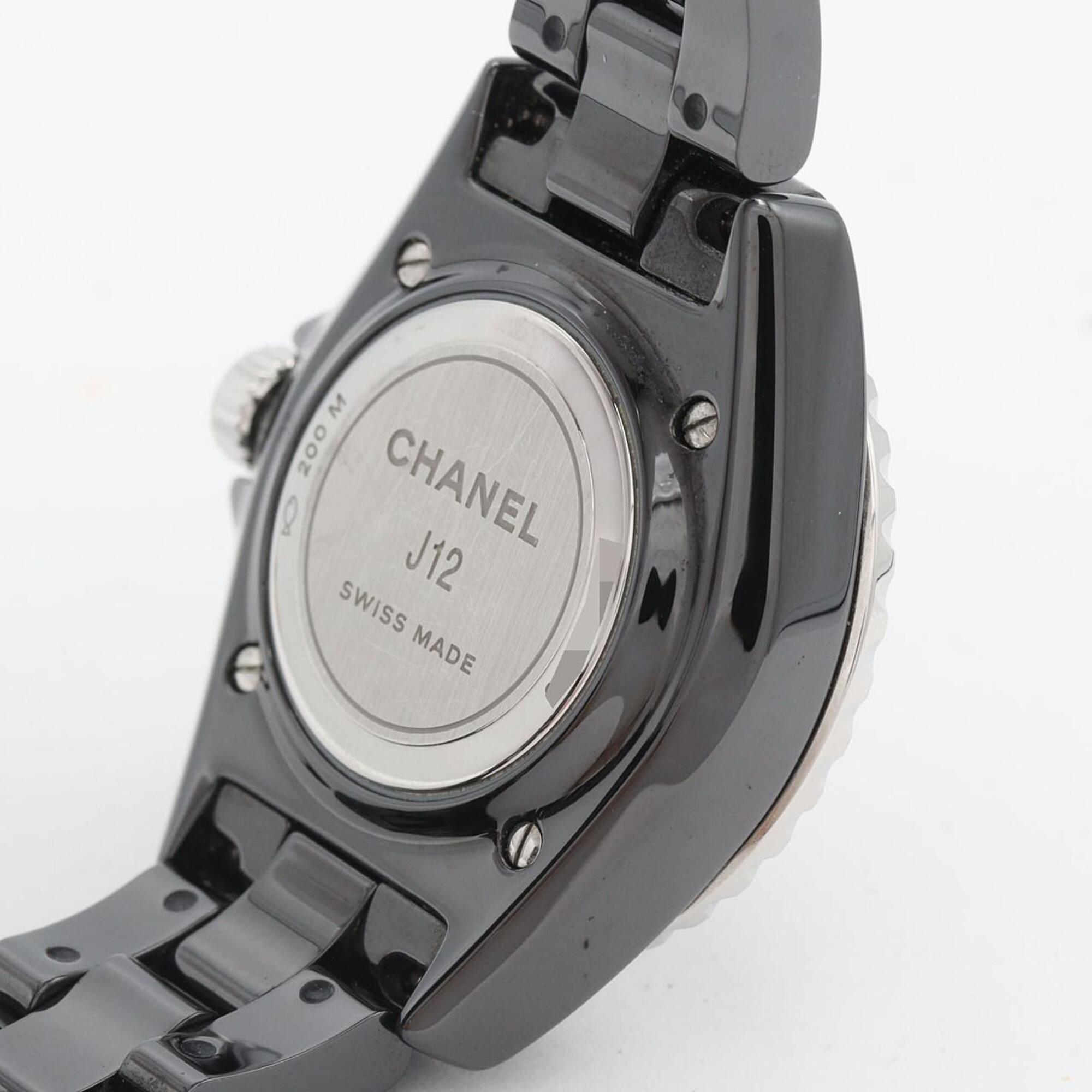 Chanel J12 Phantom 33mm Ceramic H6346 Quartz Watch — Good