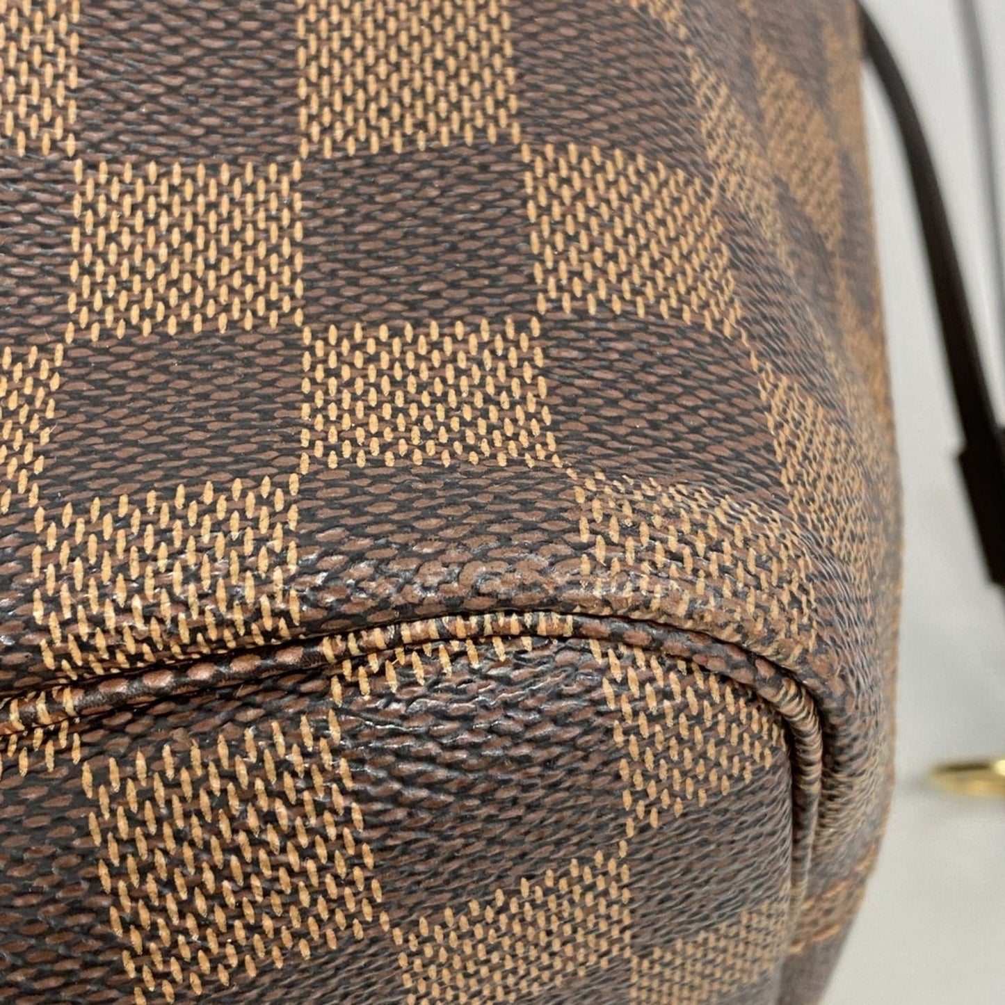 Louis Vuitton Damier Neverfull PM Tote Bag N51109 Ebene for Women