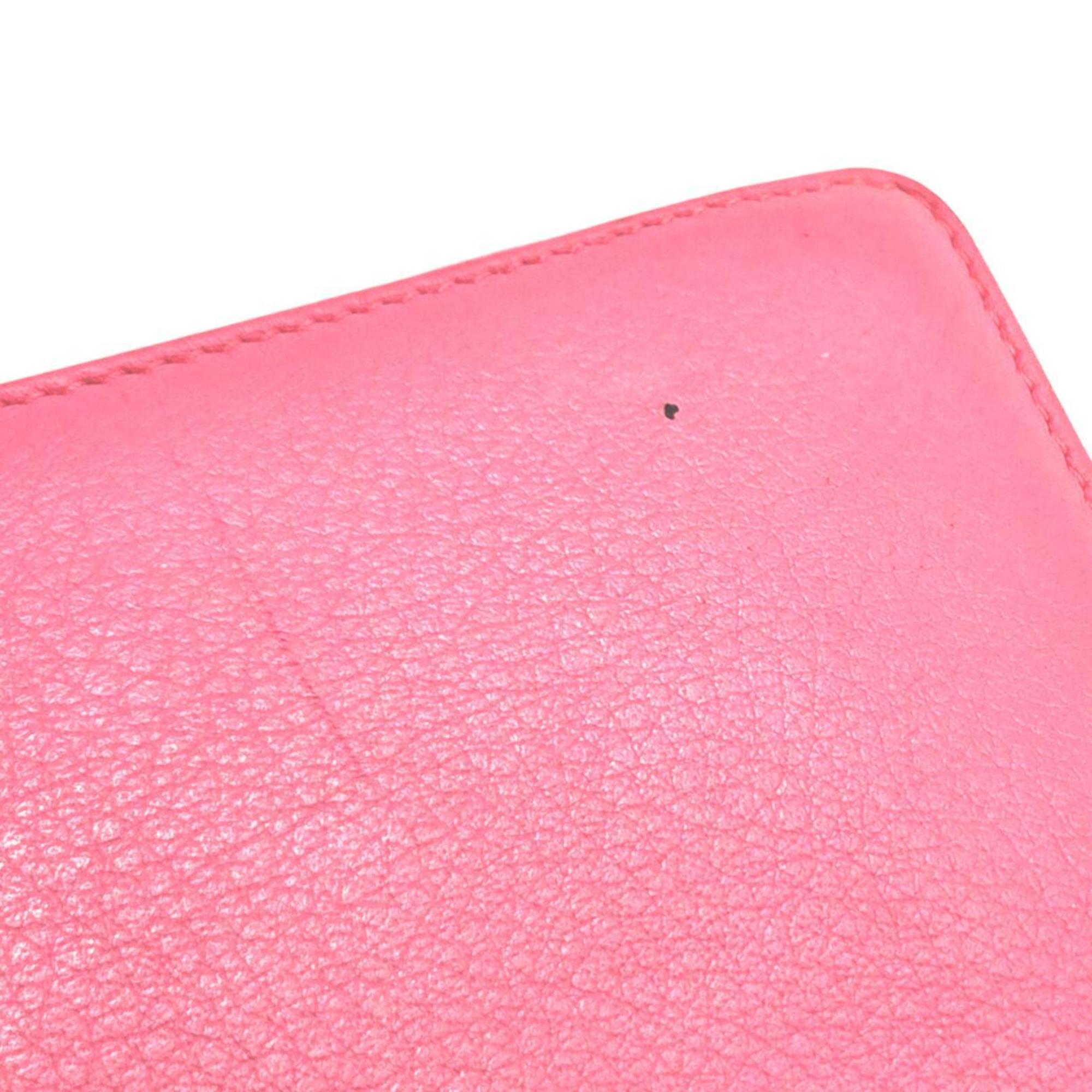 BALENCIAGA Paper Money Leather Large Wallet, Pink, 381226, Round, for Men and Women