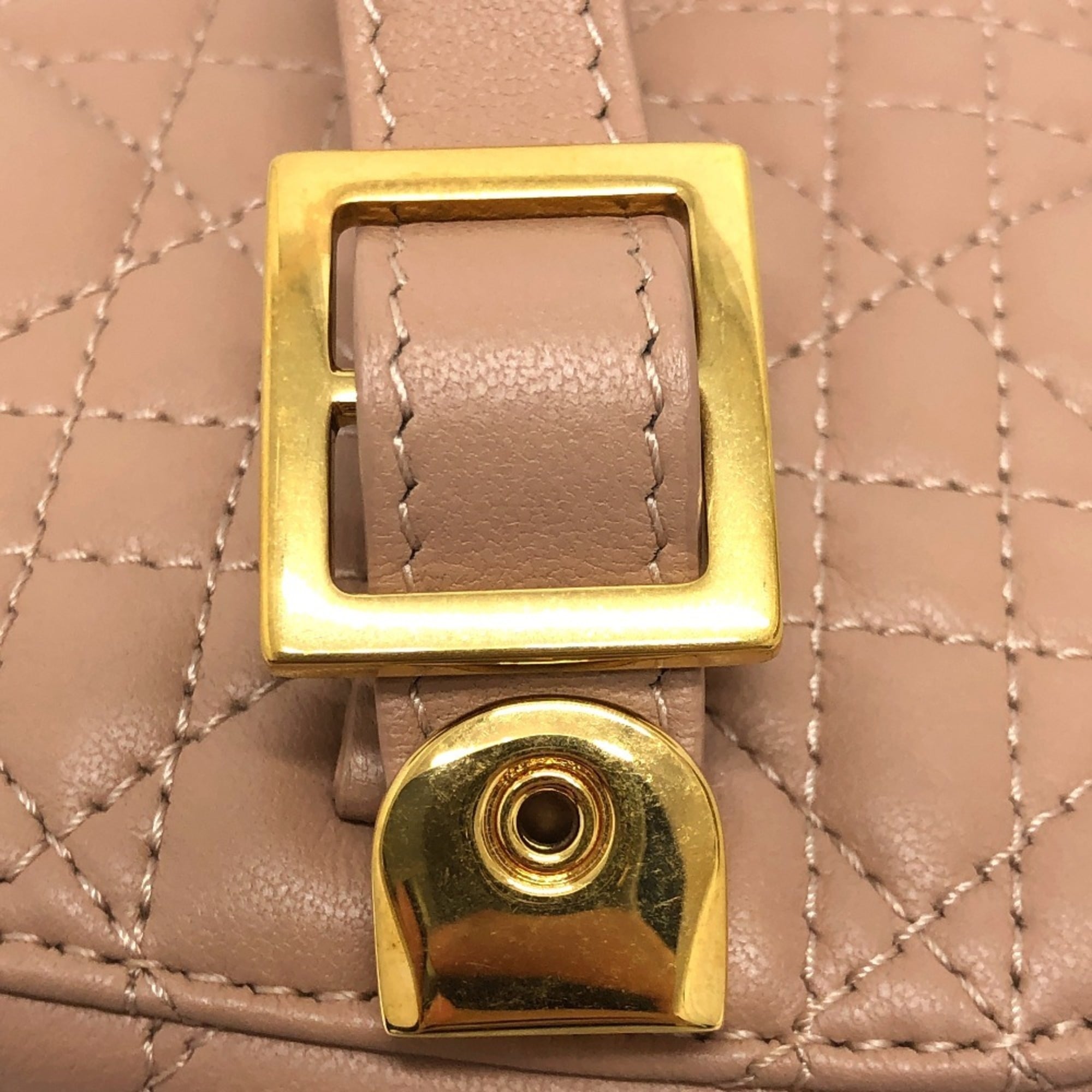Christian Dior Dior Travel Small Vanity Bag Cannage Stitch Handbag Lambskin Canvas Women's Pink E-240503-12 — New - Store Return