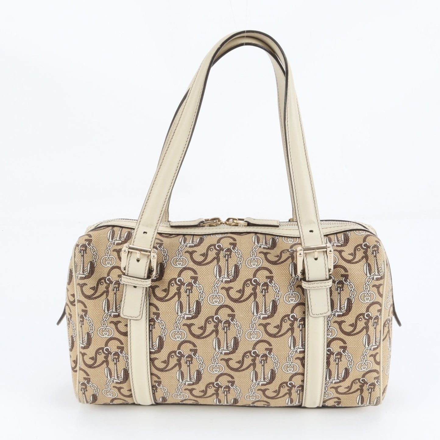 Gucci Interlocking G Mini Boston Bag 170009 Leather Tote Shoulder Handbag Women's