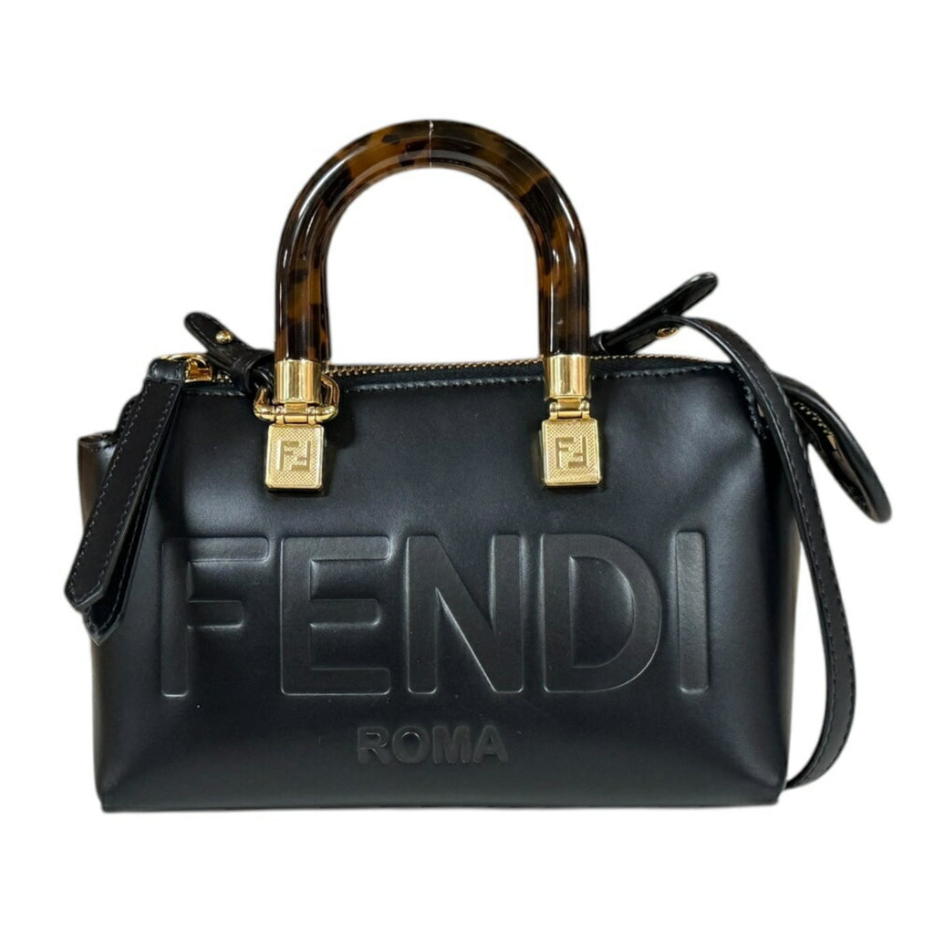 Fendi By The Way Shoulder Bag Leather 8BS067 Black Women's FENDI 2way