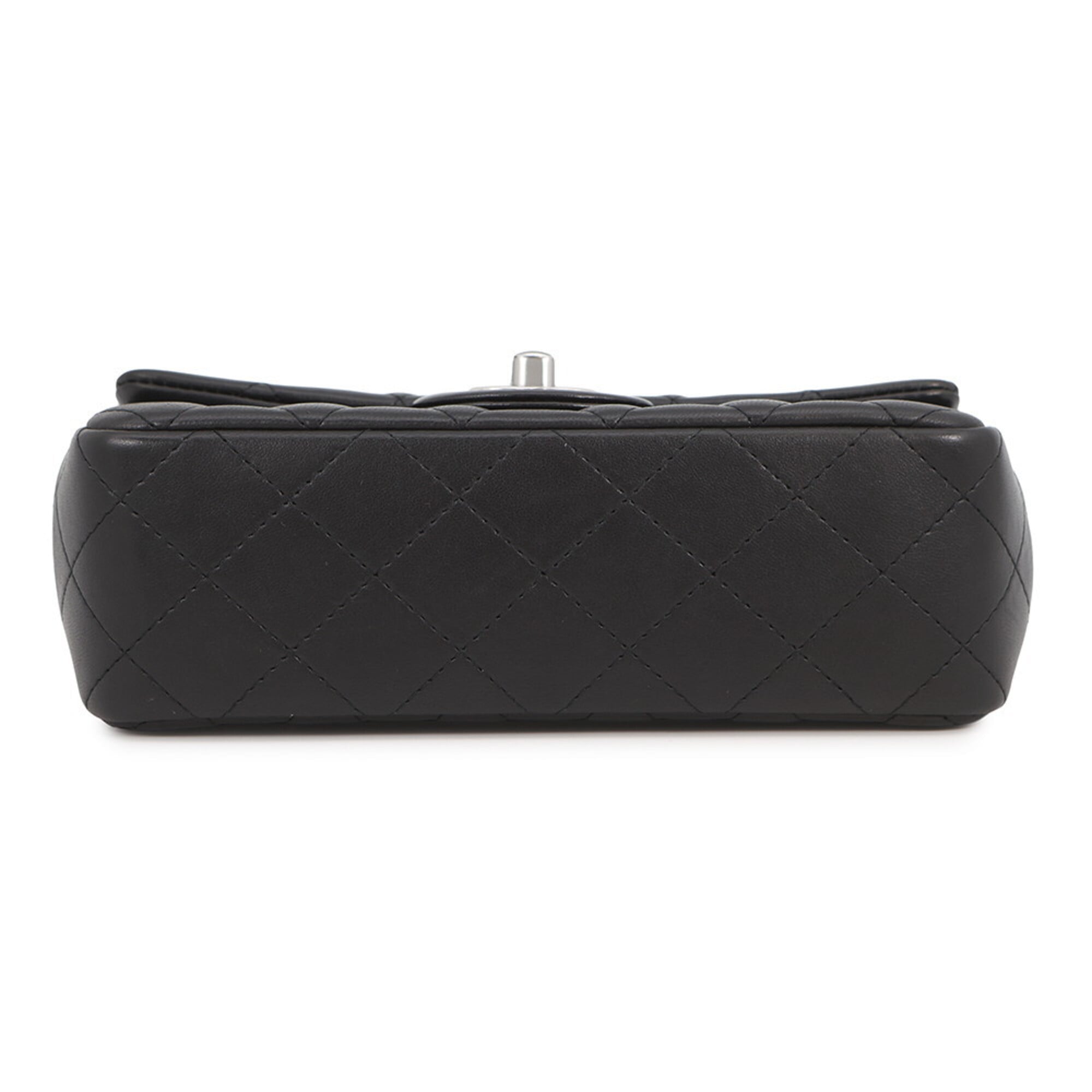 Chanel Chain Shoulder Bag Mini Matelassé 20 Coco Mark Lambskin A69900 CHANEL Black Handbag Women's — Like New