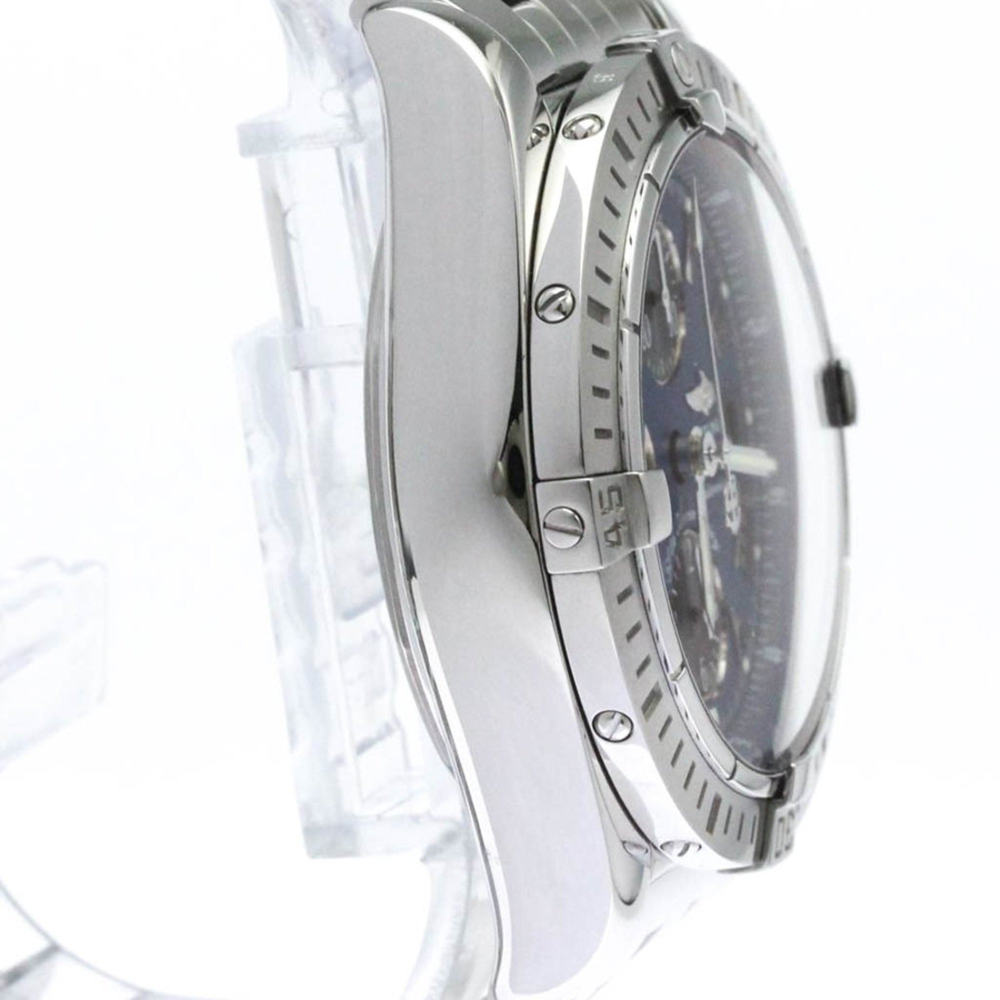 BREITLING Chronomat Evolution Blue Impulse Mens Watch A13356 Polished — Very Good