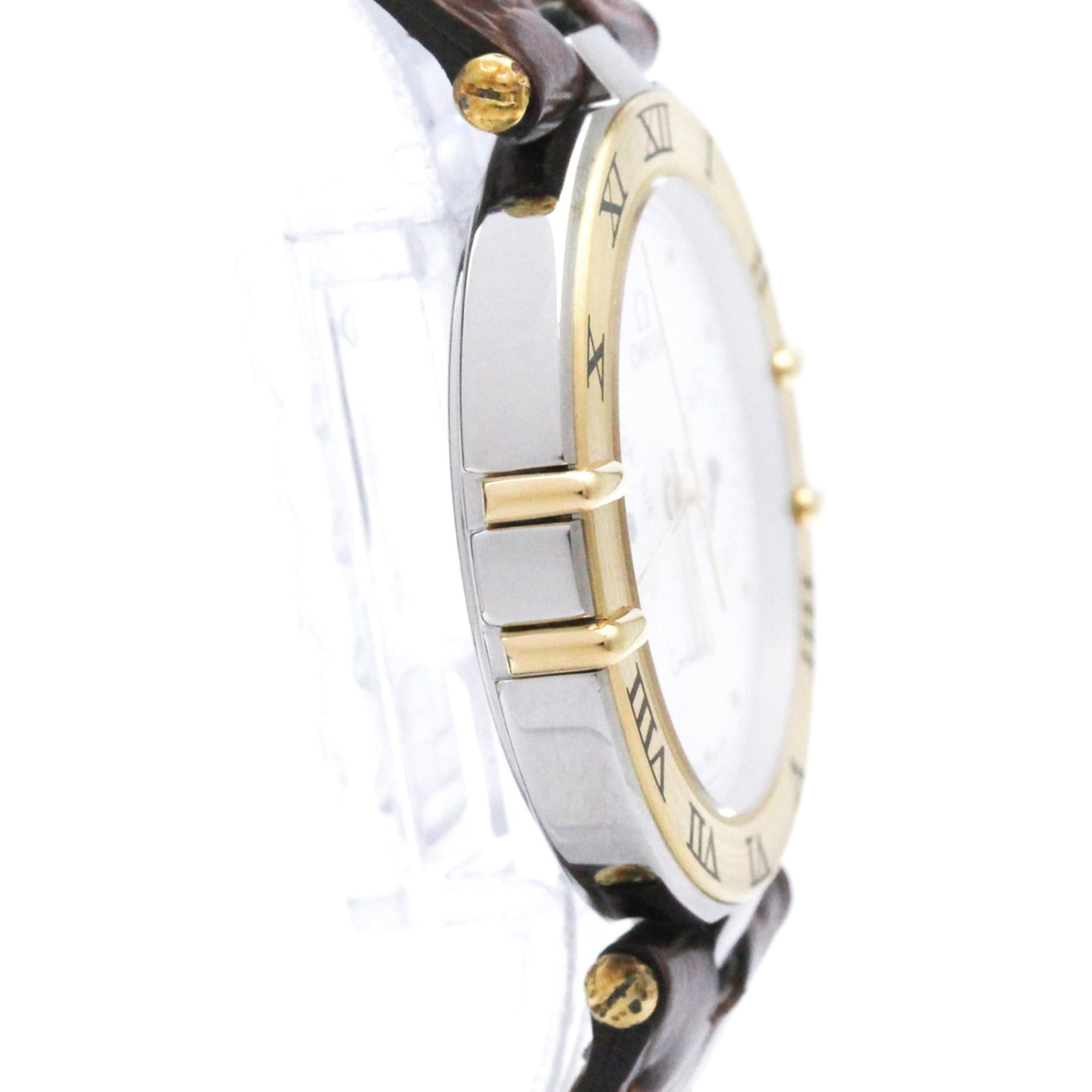OMEGA Constellation Day Date 18K Gold Steel Watch 196.1080 Polished — Very Good