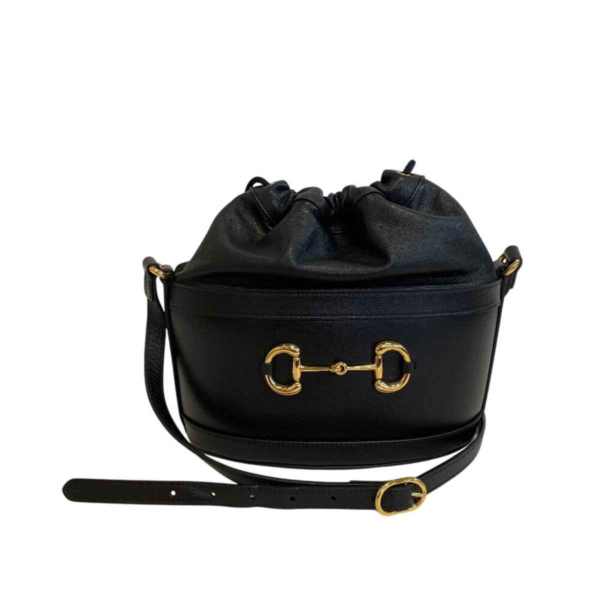 GUCCI 602118 Horsebit 1955 Shoulder Bag, Black — Like New