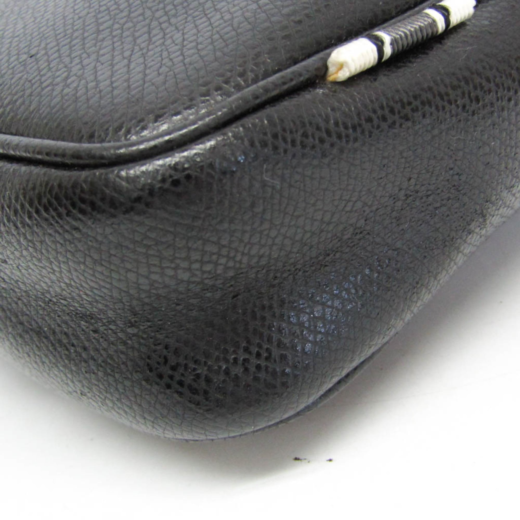 Salvatore Ferragamo FZ-24 8810 Men,Women Leather Shoulder Bag Black