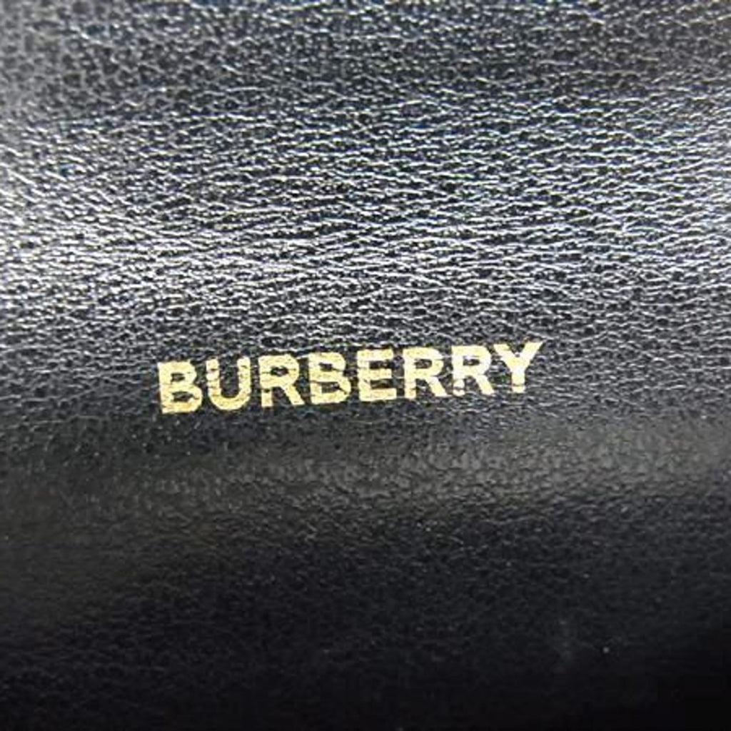BURBERRY Shoulder Bag Phone Pouch Black Leather Women's Smartphone