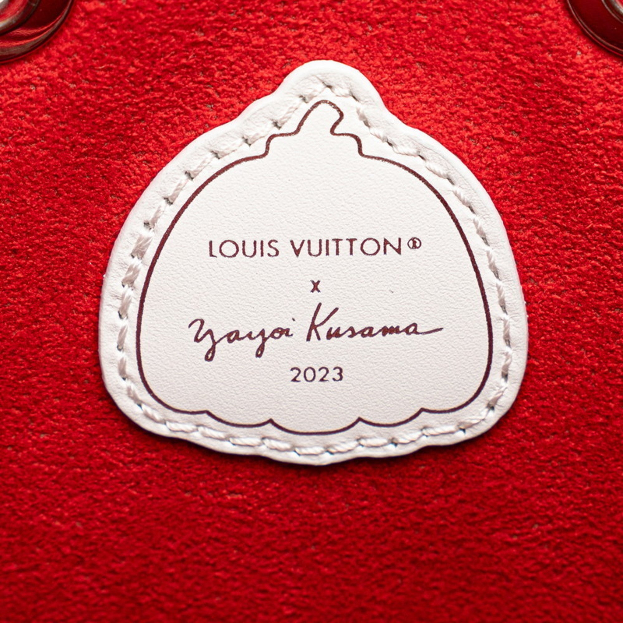 Louis Vuitton LV x YK Yayoi Kusama Monogram Empreinte NeoNoe BB Limited Edition Handbag Shoulder Bag M46413 Red White Leather Women's LOUIS VUITTON — Like New