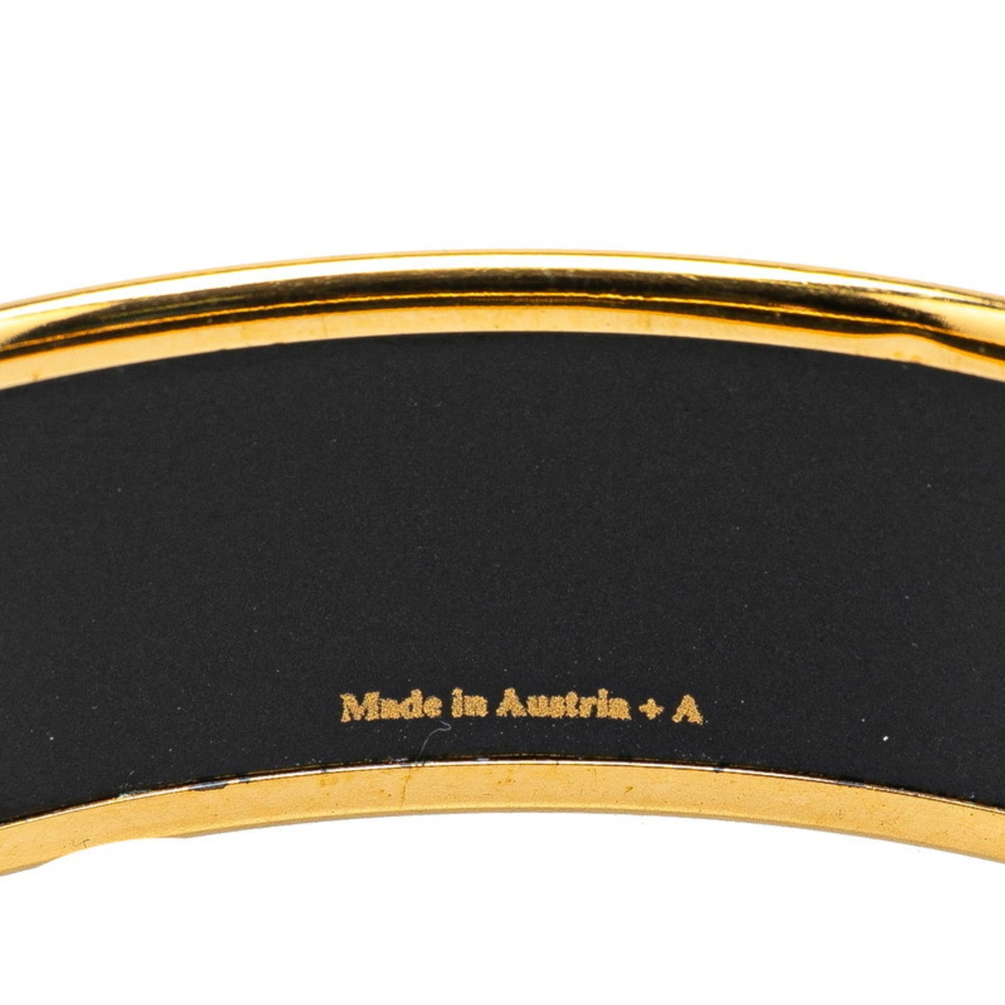 Hermes enamel bangle gold black multicolor plated women's HERMES