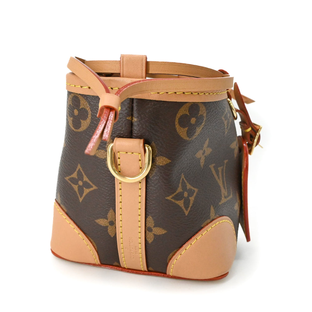 LOUIS VUITTON Louis Vuitton Noe Purse Monogram Canvas Leather Shoulder Bag Brown M57099 — Like New