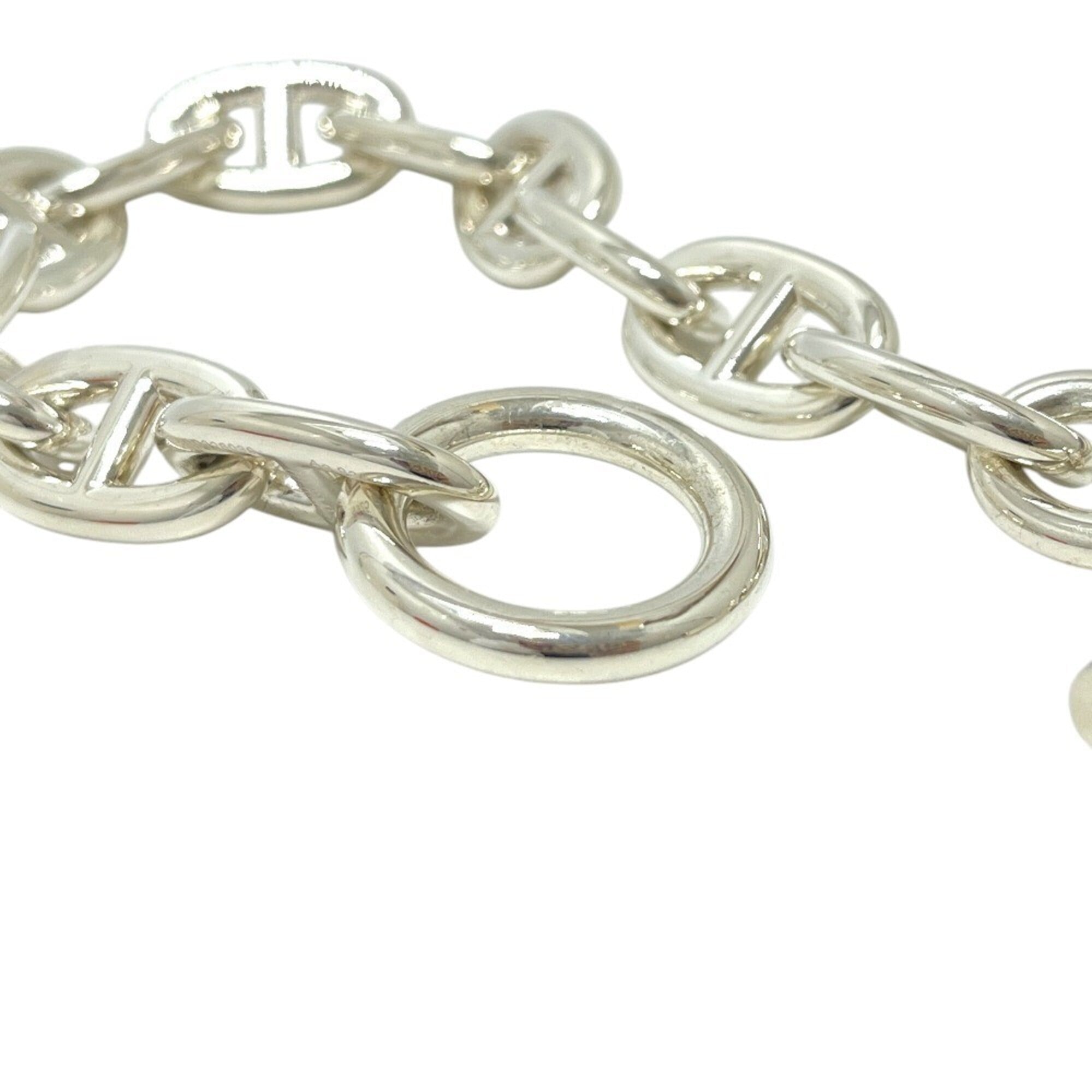 HERMES H101995B Chaine d'Ancre TGM 12-link bracelet SV925 men's silver — New