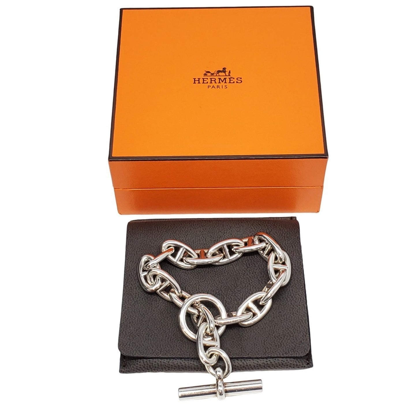 HERMES Chaine d'Ancre GM 22AW165957 Silver Bracelet, Sv.925, 15-link, Anchor Chain, SILVER, Men's/Women's, Kaizuka Store, ITWC77M6VI00 RK2475D