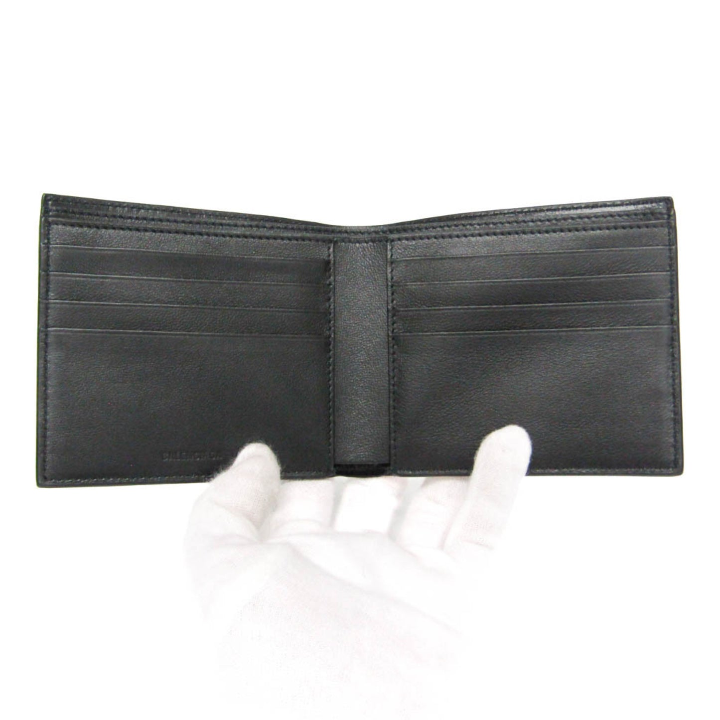 Balenciaga 594549 Women,Men  Calfskin Bill Wallet (bi-fold) Black