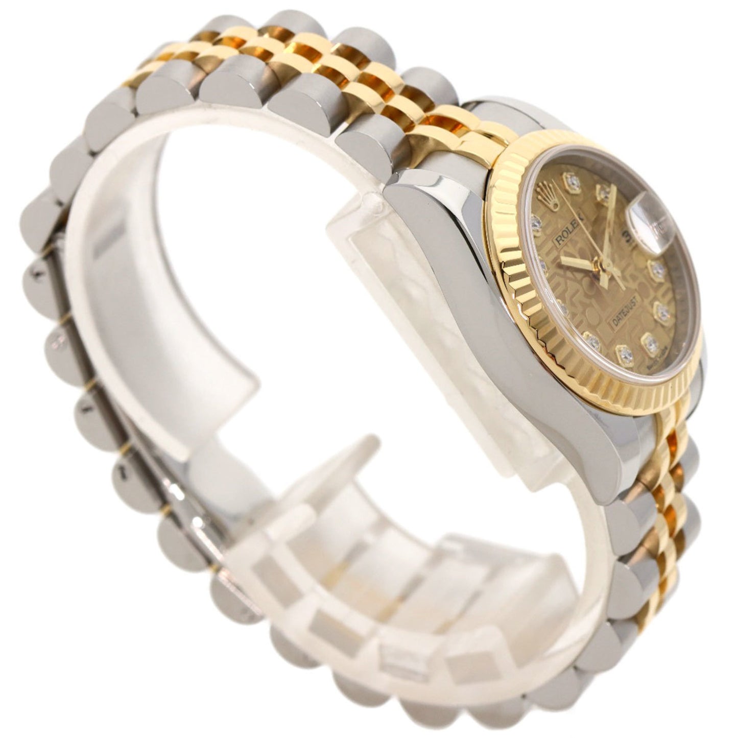 Rolex 179173G Datejust 10P Diamond Watch Stainless Steel SSxK18YG Ladies ROLEX