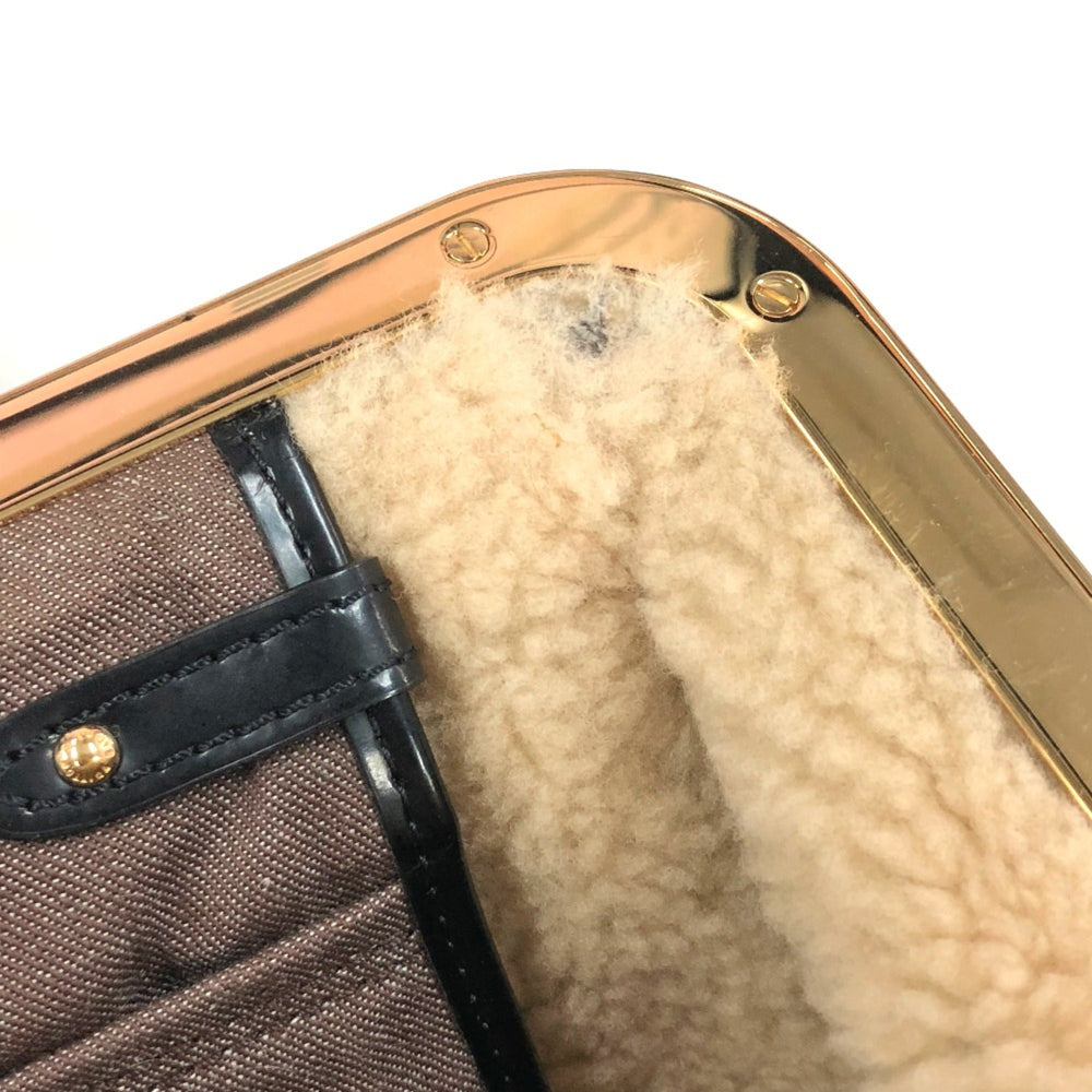 Louis Vuitton M95574 Monogram-Shearing Bag Duffle Bag Hand Bag Marron Brown — Like New