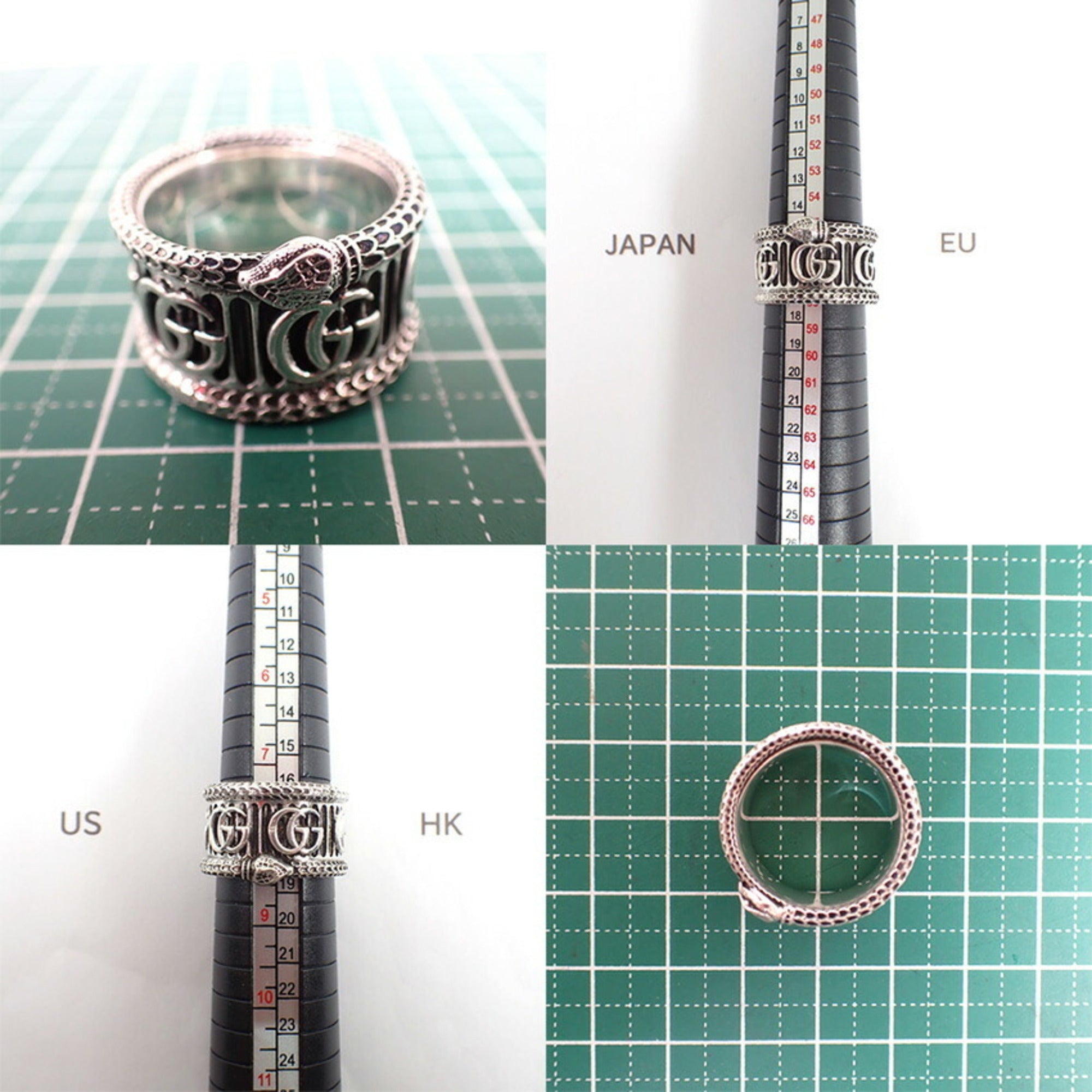 GUCCI 925 Snake Ring, Size 16 — Like New