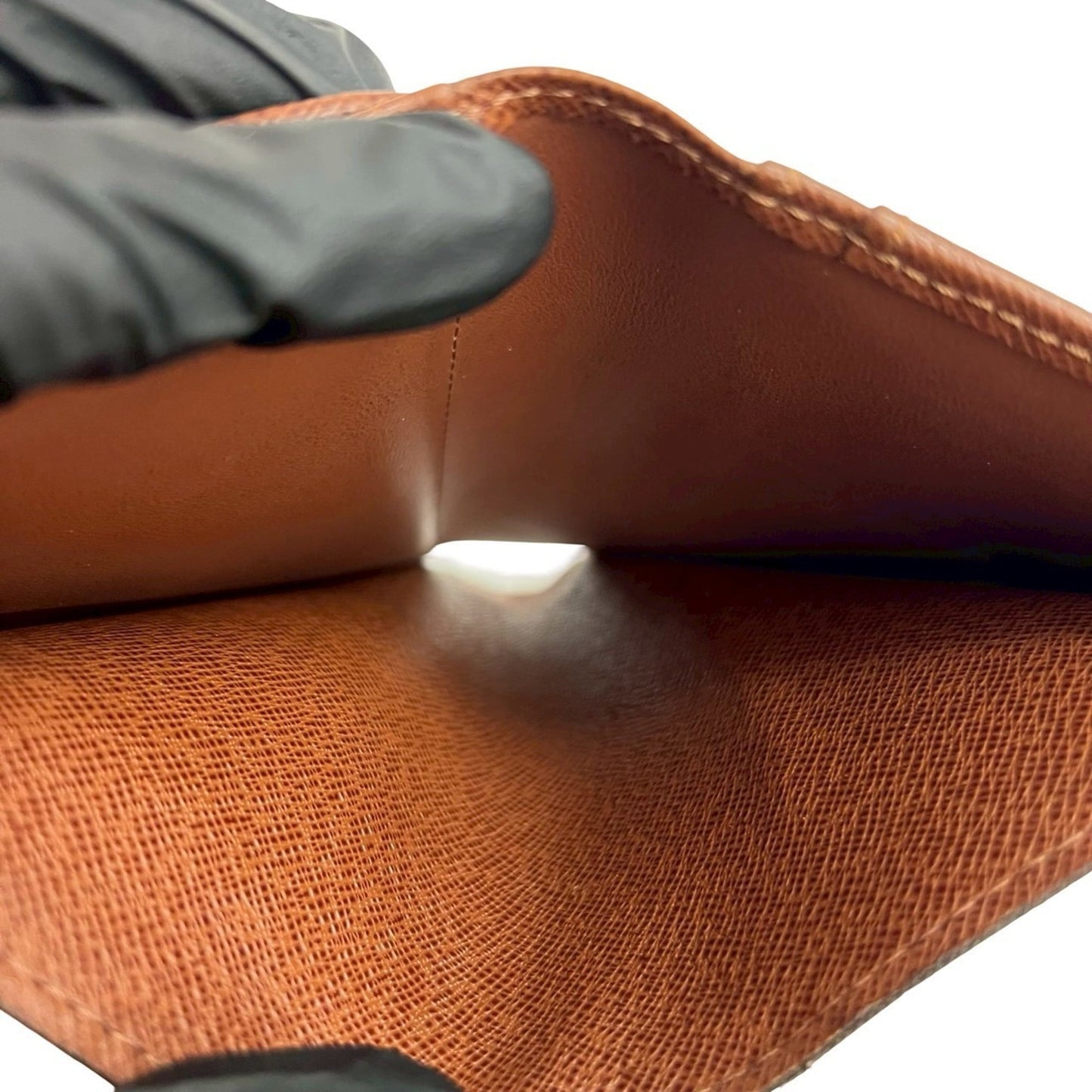 LOUIS VUITTON Louis Vuitton Portefeuille Viennois Monogram Leather Bi-fold Wallet with Clasp Closure, Brown, 34932