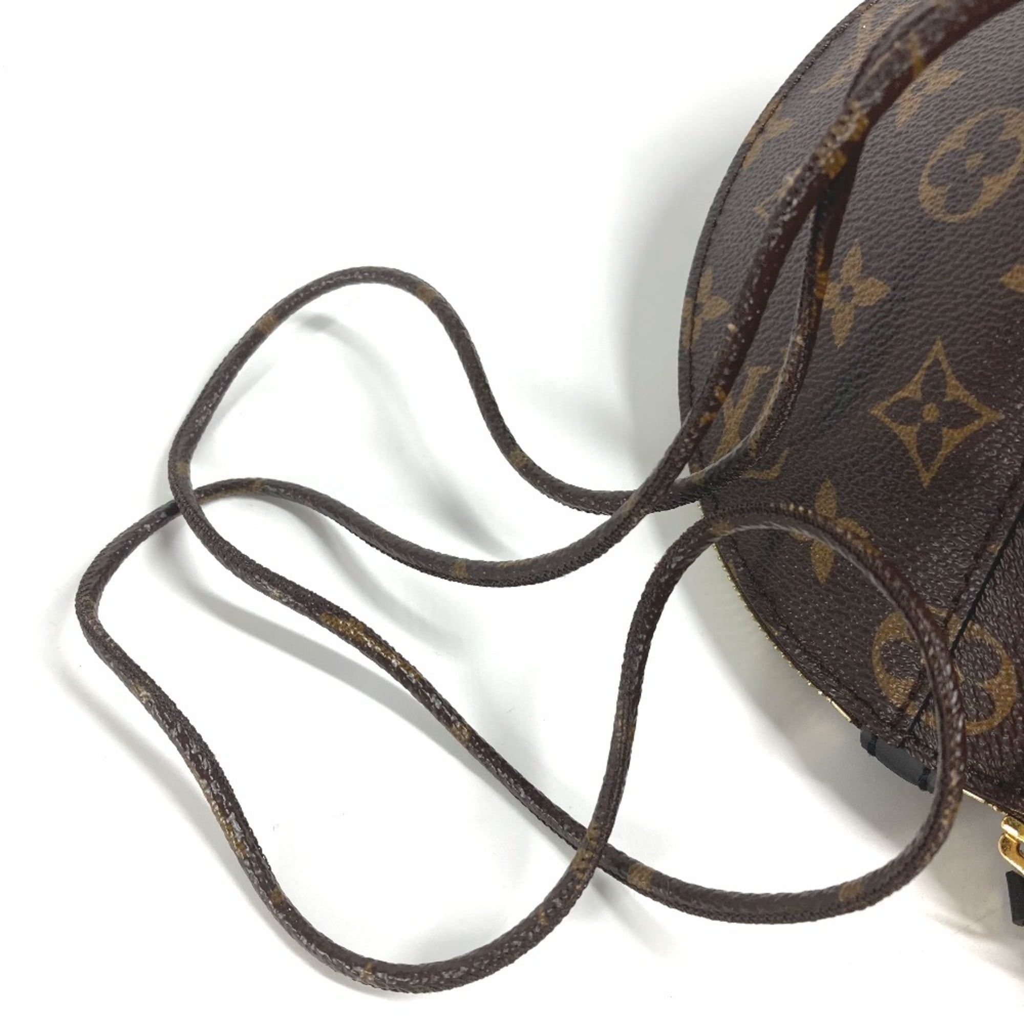 LOUIS VUITTON M44592 Monogram Tupi Bag Pouch Shoulder Handbag Canvas Women's Brown MO-240728-13 — Like New