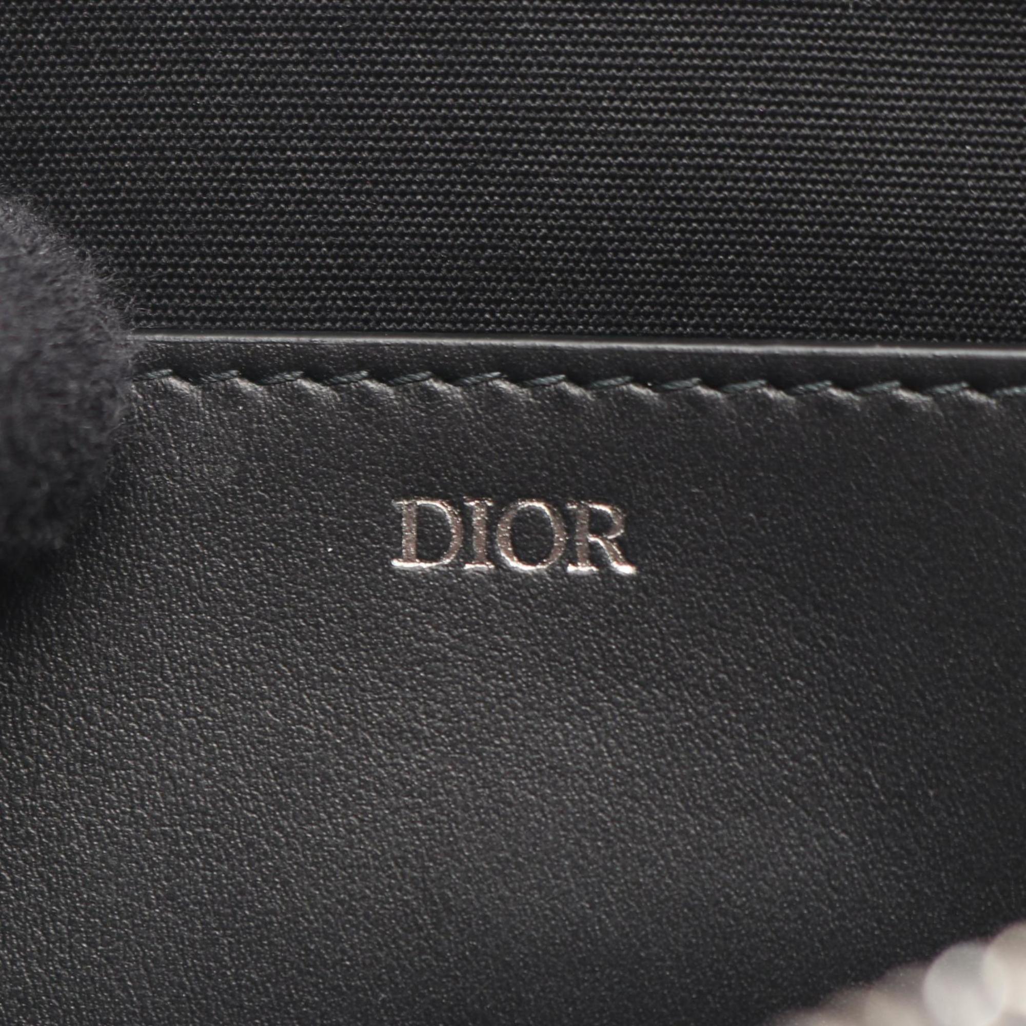 Christian Dior Dior second bag, clutch leather men's, black, gray