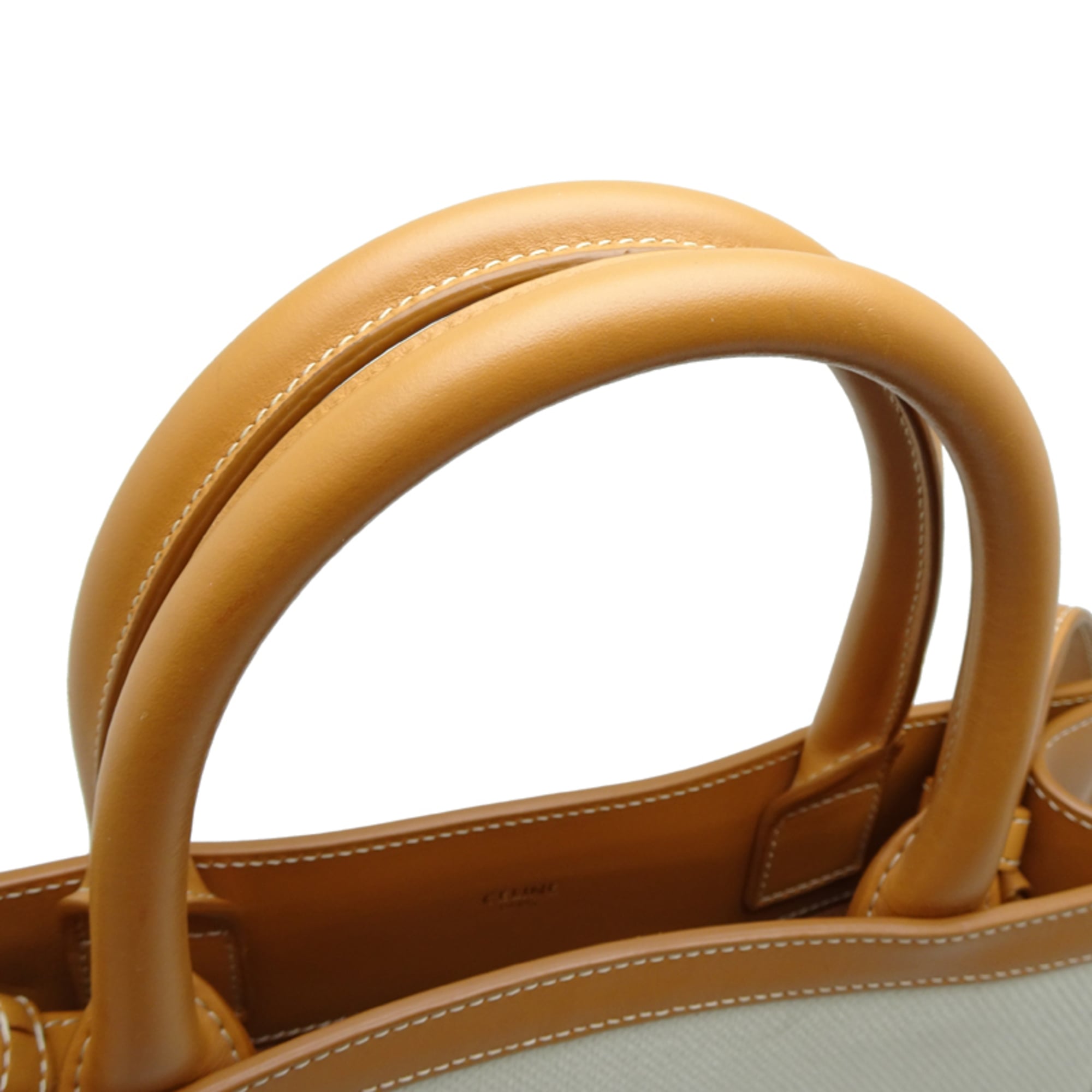 Celine Vertical Cabas Small 2-Way Tote Bag, Women's/Men's, 192082, Coated Canvas, White