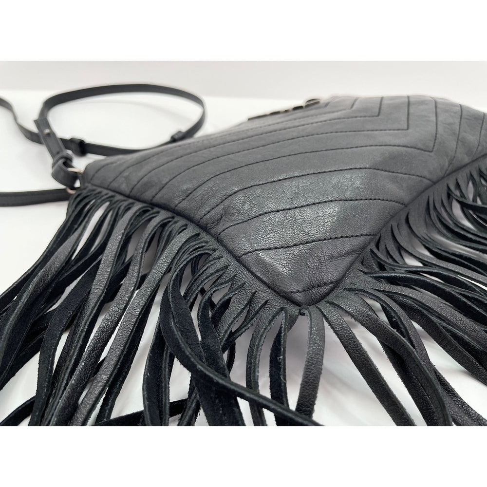 Yves Saint Laurent leather shoulder bag, black — New - Store Return