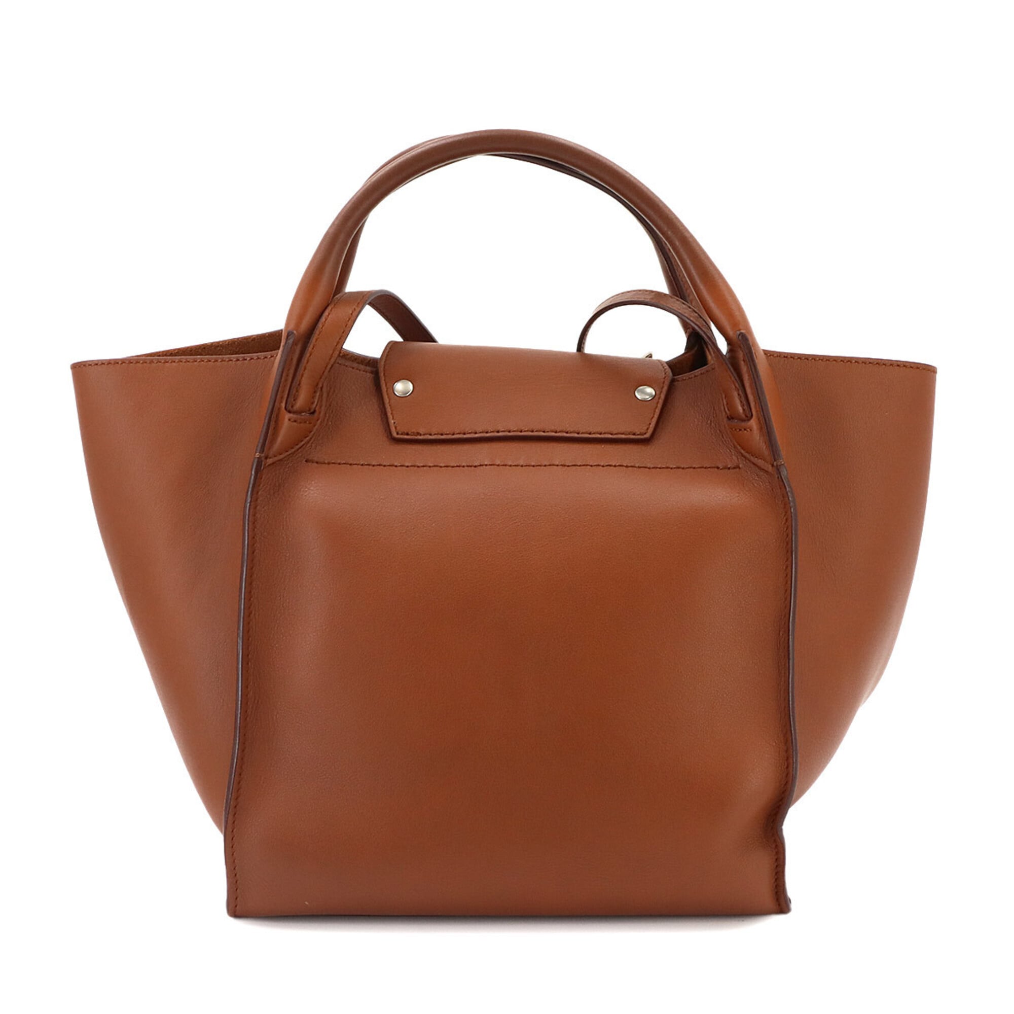 Celine Big Bag Small with Long Strap 2-way Handbag Shoulder Leather Brown 183313 — New - Store Return